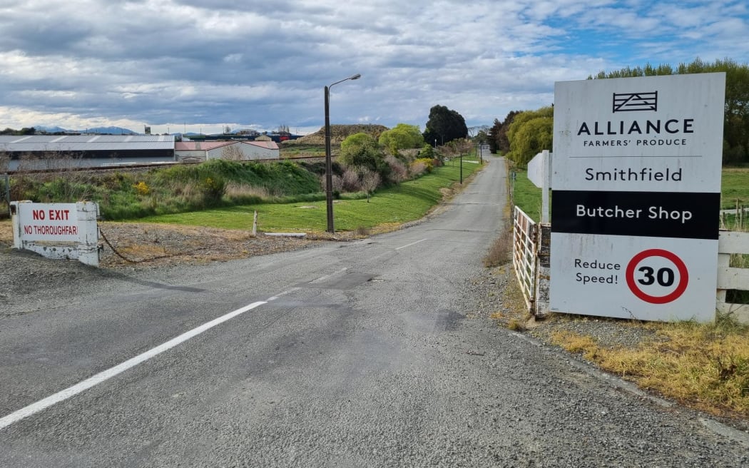 The Alliance Group said declining sheep processing numbers, due to land-use change, made the plant uneconomical. Photo / Tim Brown, RNZ