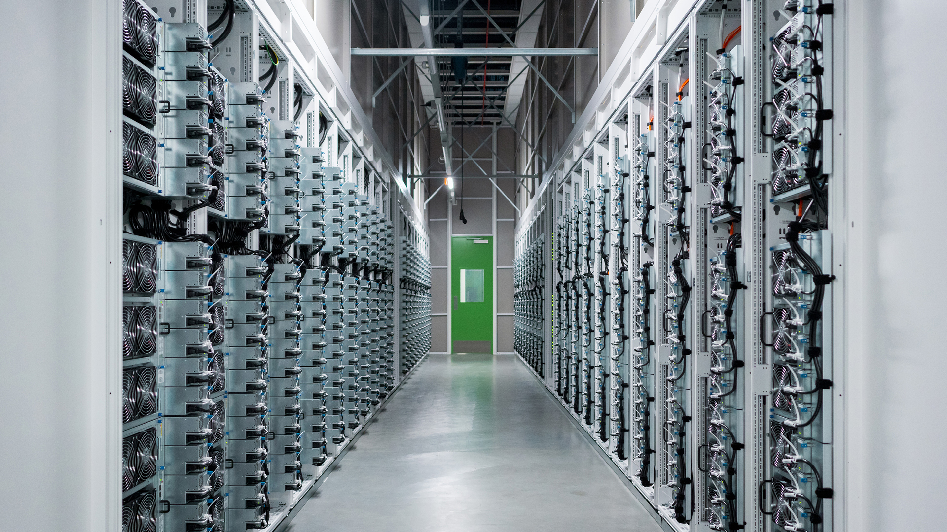 Microsoft distributed the above photo this morning. The firm said it was a generic photo, but that the interior of its first NZ data centre would look 