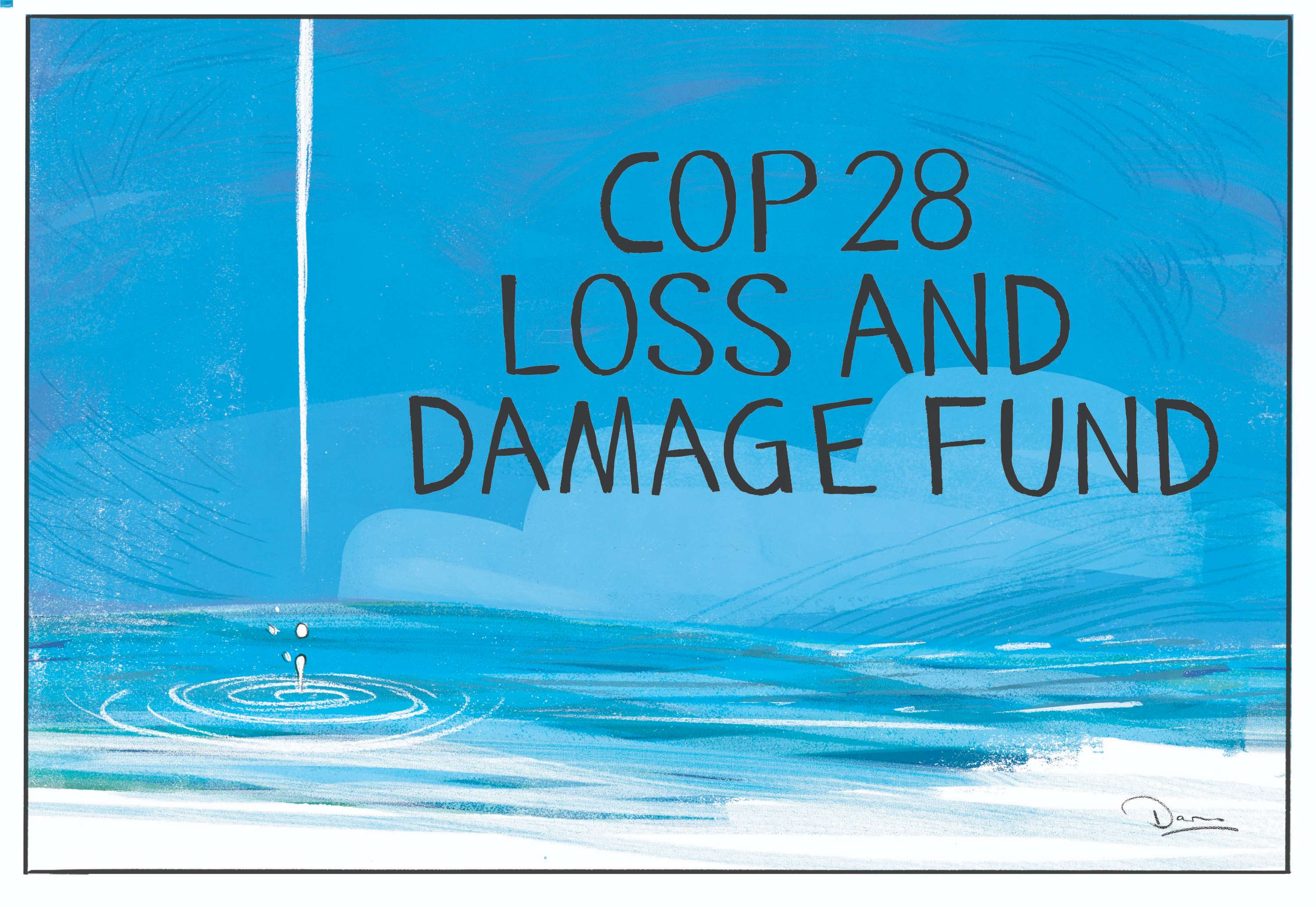Cop28 climate change Daron Parton cartoon December 1, 2023