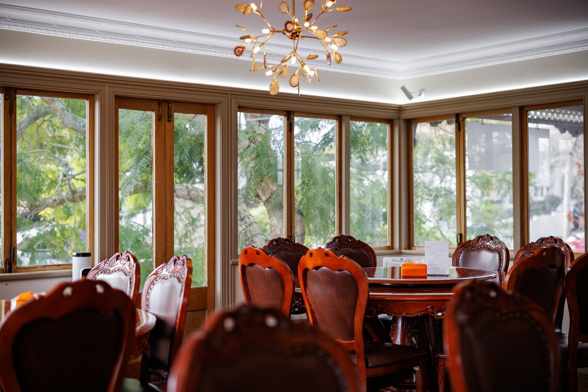 The dining room of Sambal Station, Parnell. Photo / Babiche Martens
