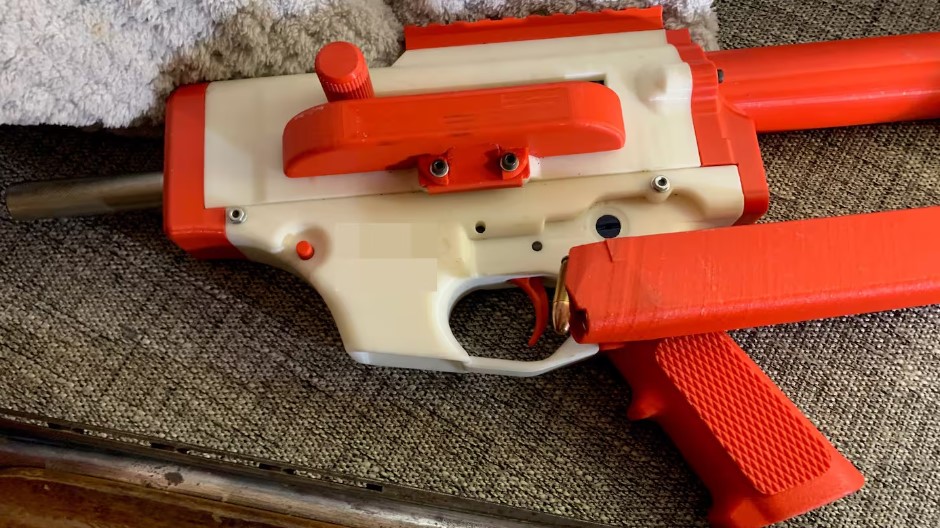 This 3D-printed gun was recovered during a raid on a property in West Auckland in 2021. Photo / NZ Police