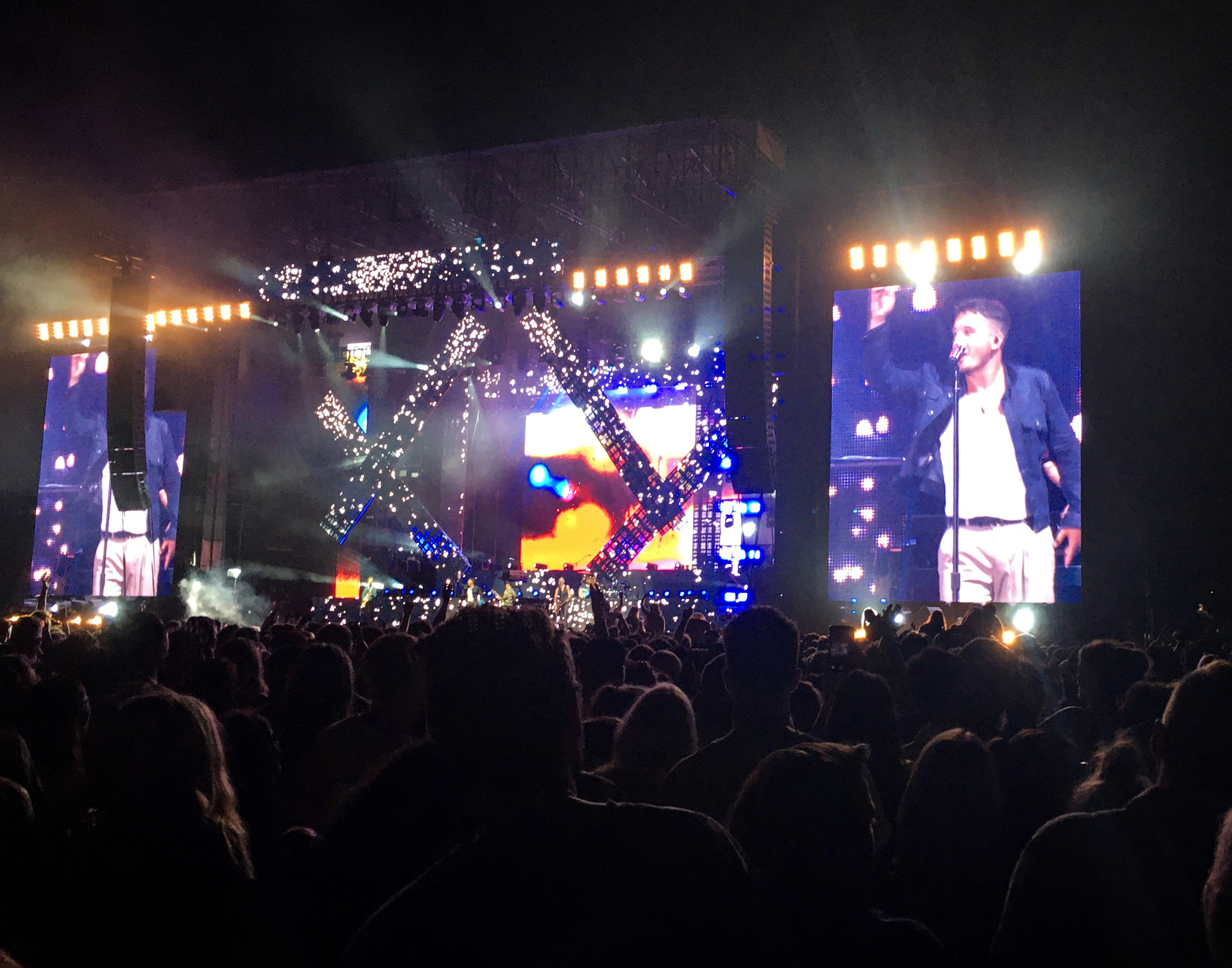 Six60 perform on stage at the sell-out gig at Western Springs Stadium New Zealand Herald photograph by Alex Robertson 22 February 2020 NZH 04Jun20 -