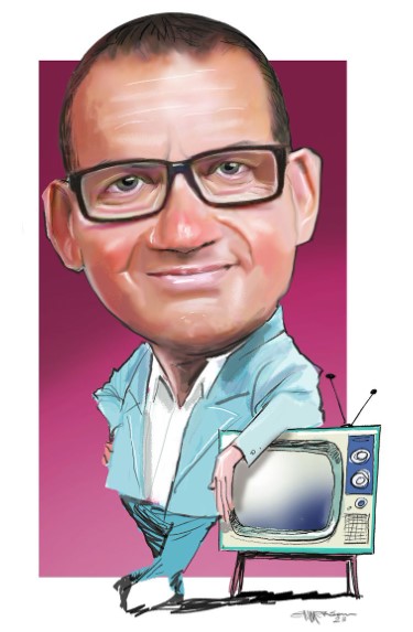 Paul Henry, as depicted by Rod Emmerson.
