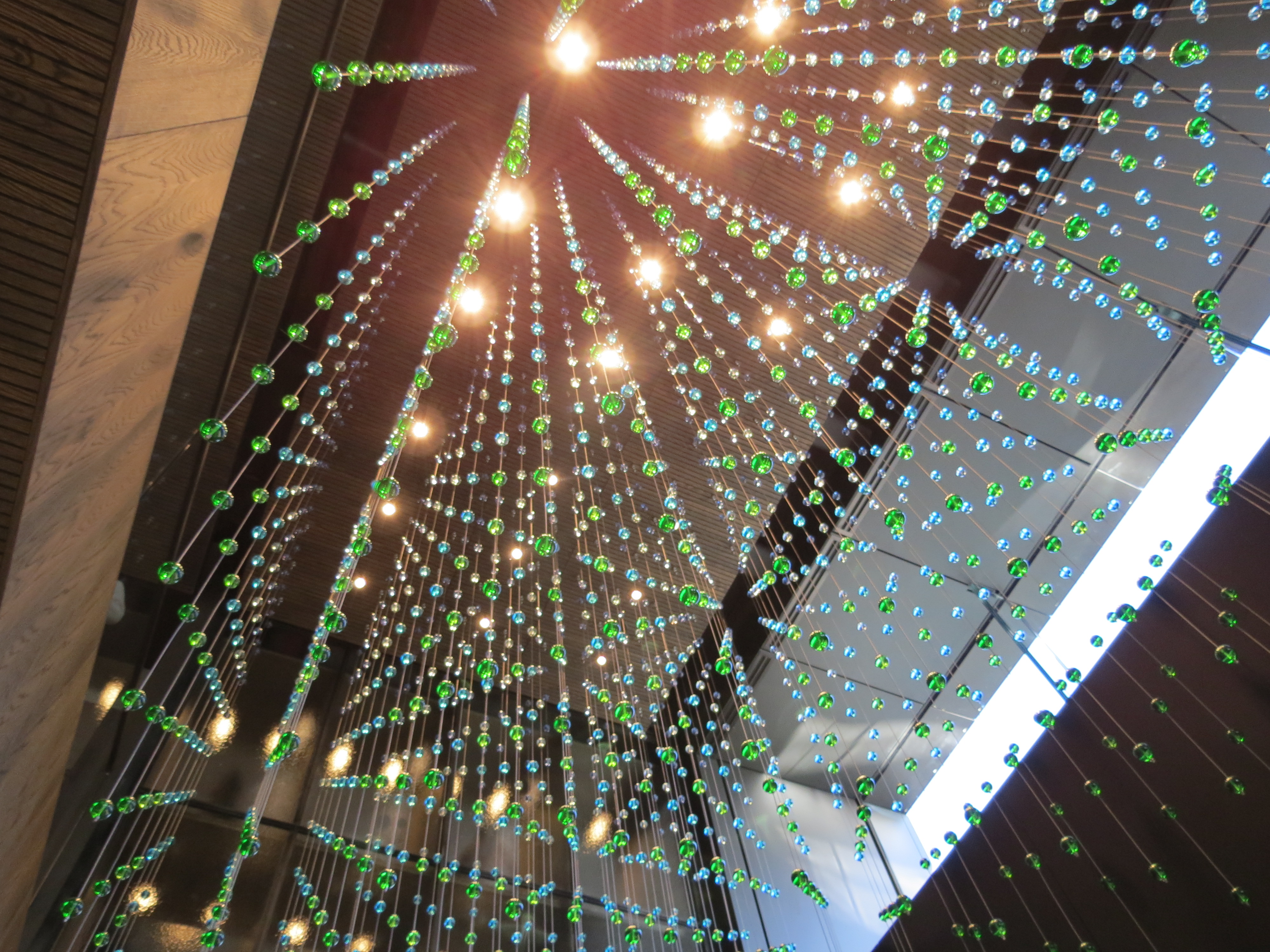 Art in the foyer of the new InterContinental Auckland which opened today.
