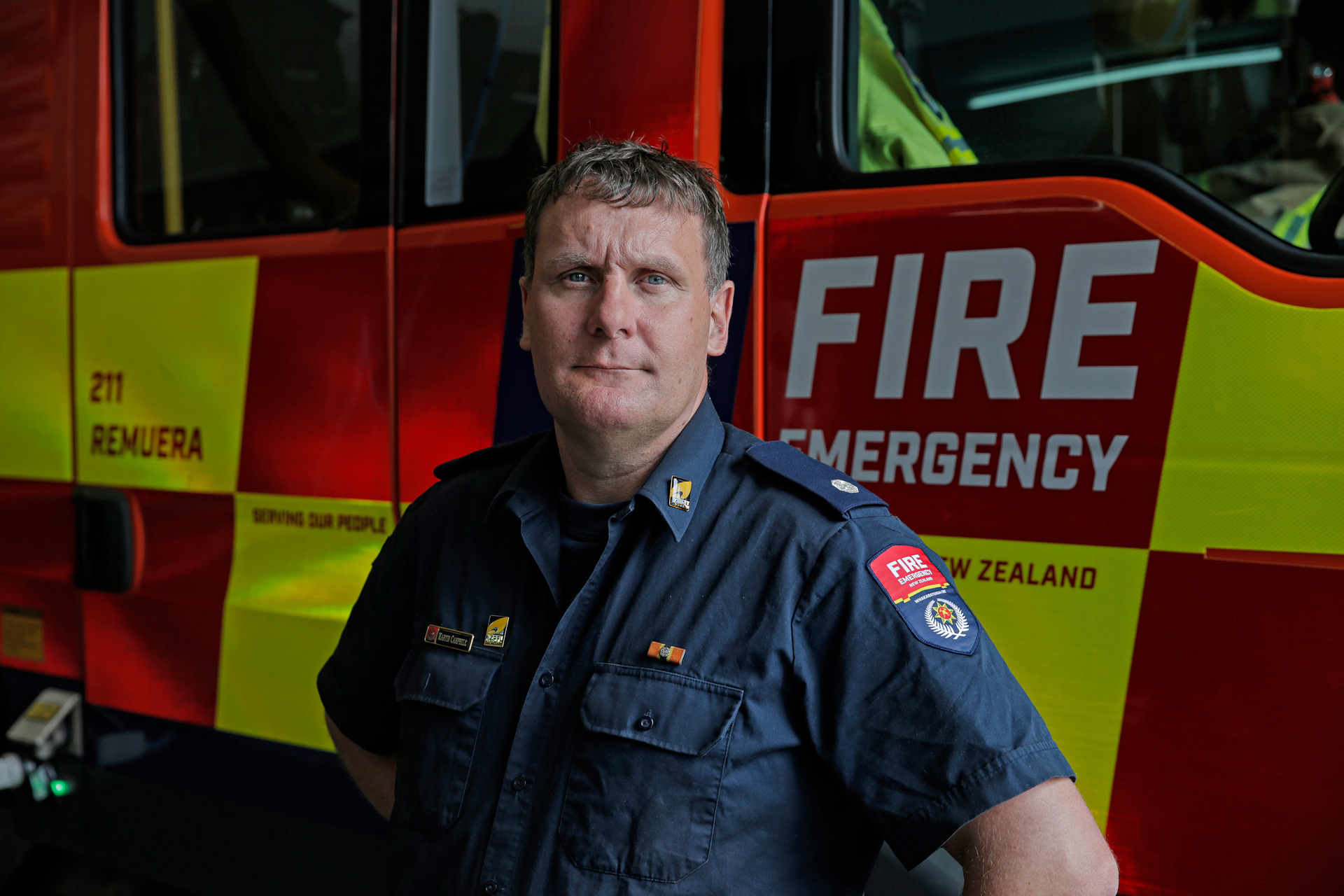 Firefighters union representative Martin Campbell. Photo / Alex Burton