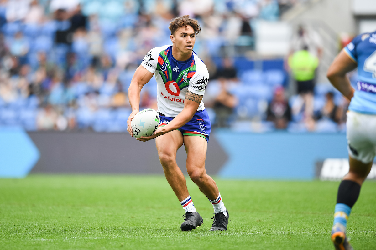 Reece Walsh in action for the Warriors against the Titans. Photo / NRL Photos