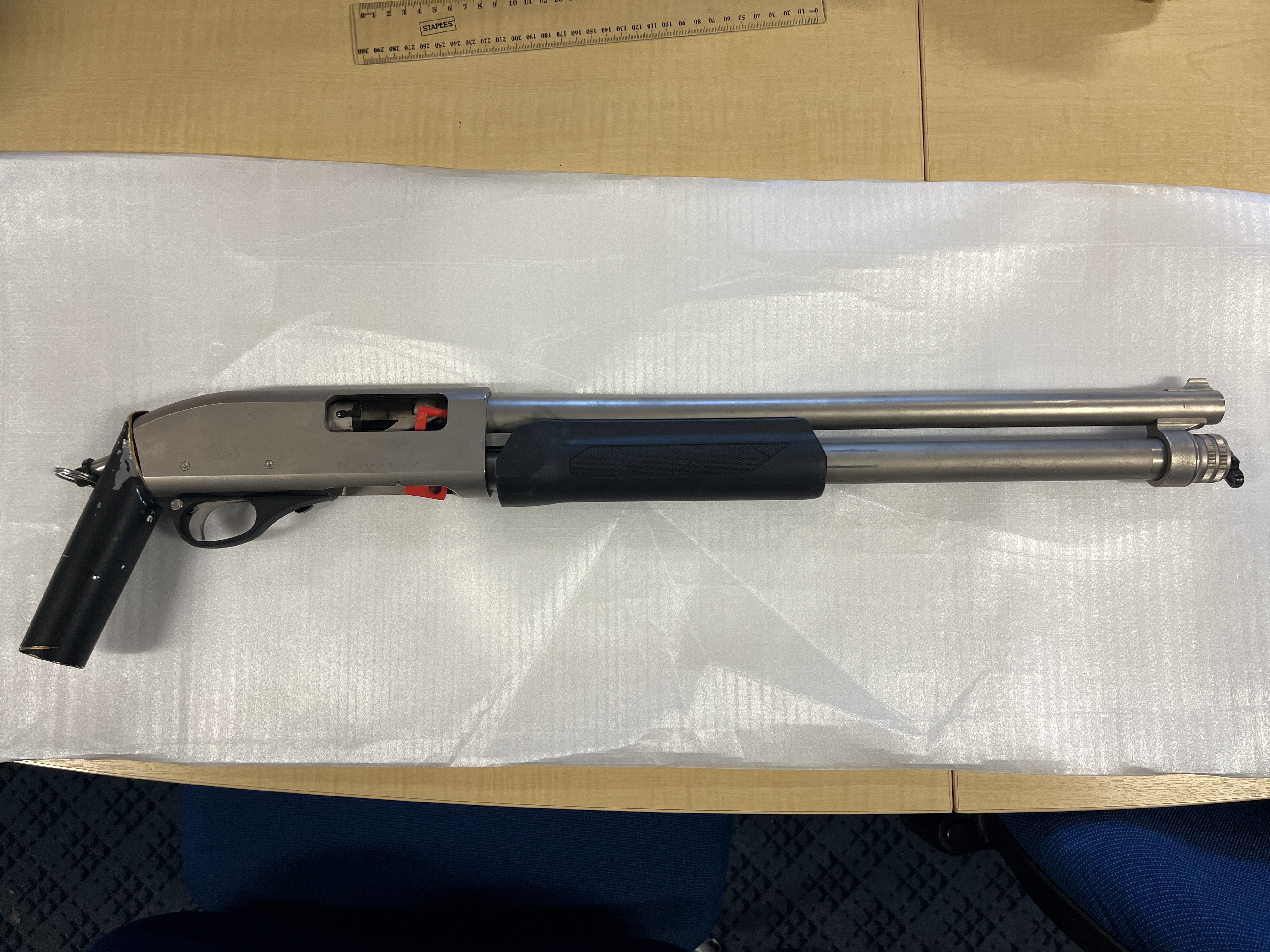 One of the firearms seized during the bust. Photo / NZ Police