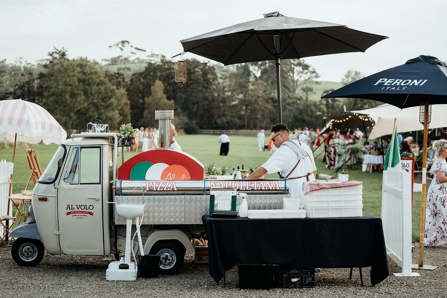 Hayley and Connor chose their own vendors to cater to a range of tastes. Photo / Geoffery Matautia and Hele Ikimotu