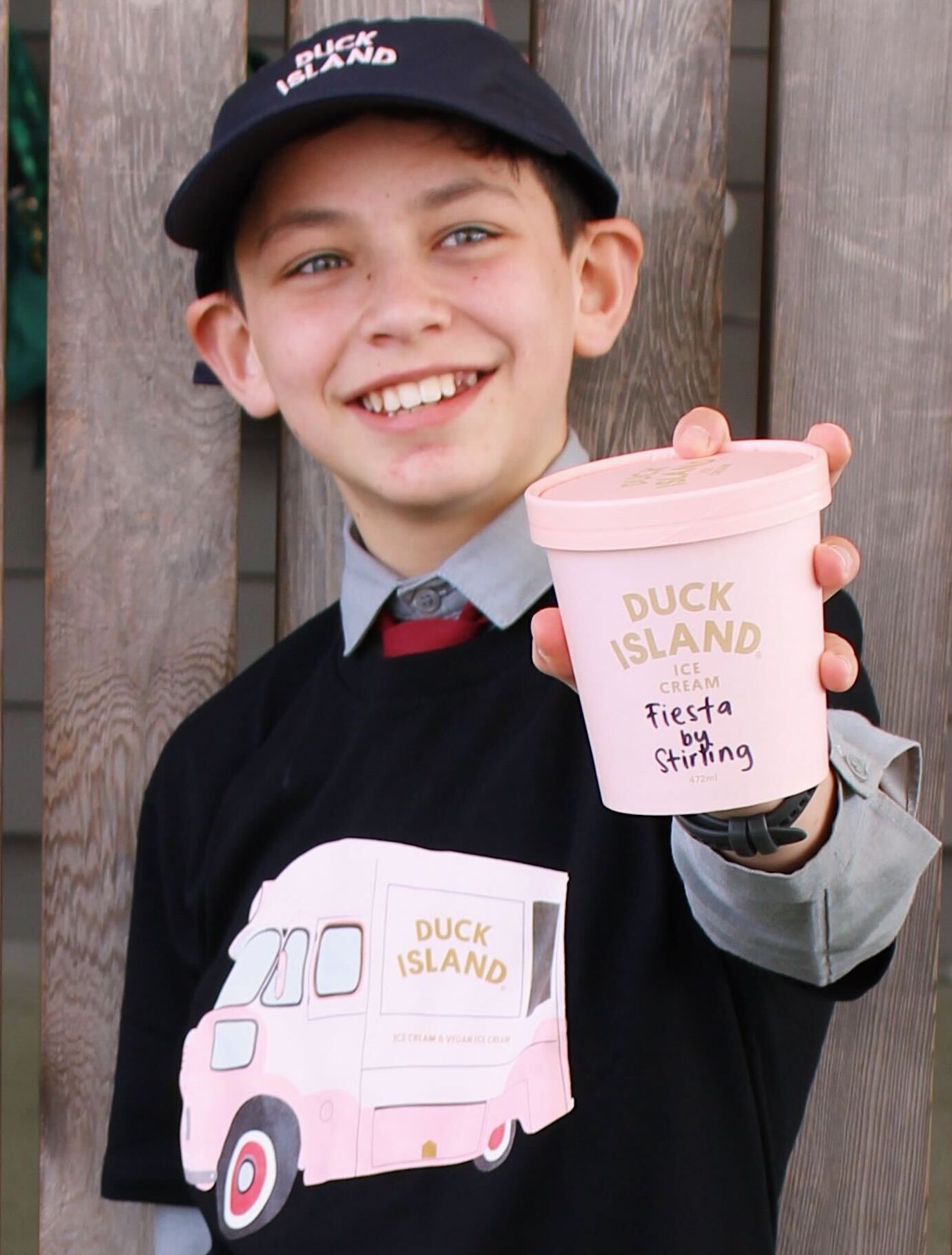 The winner of the Duck Island nationwide Flavour Creators competition is Stirling Maclean, 11, from Auckland with the Mexican-inspired creation he named Fiesta. Photo / Supplied