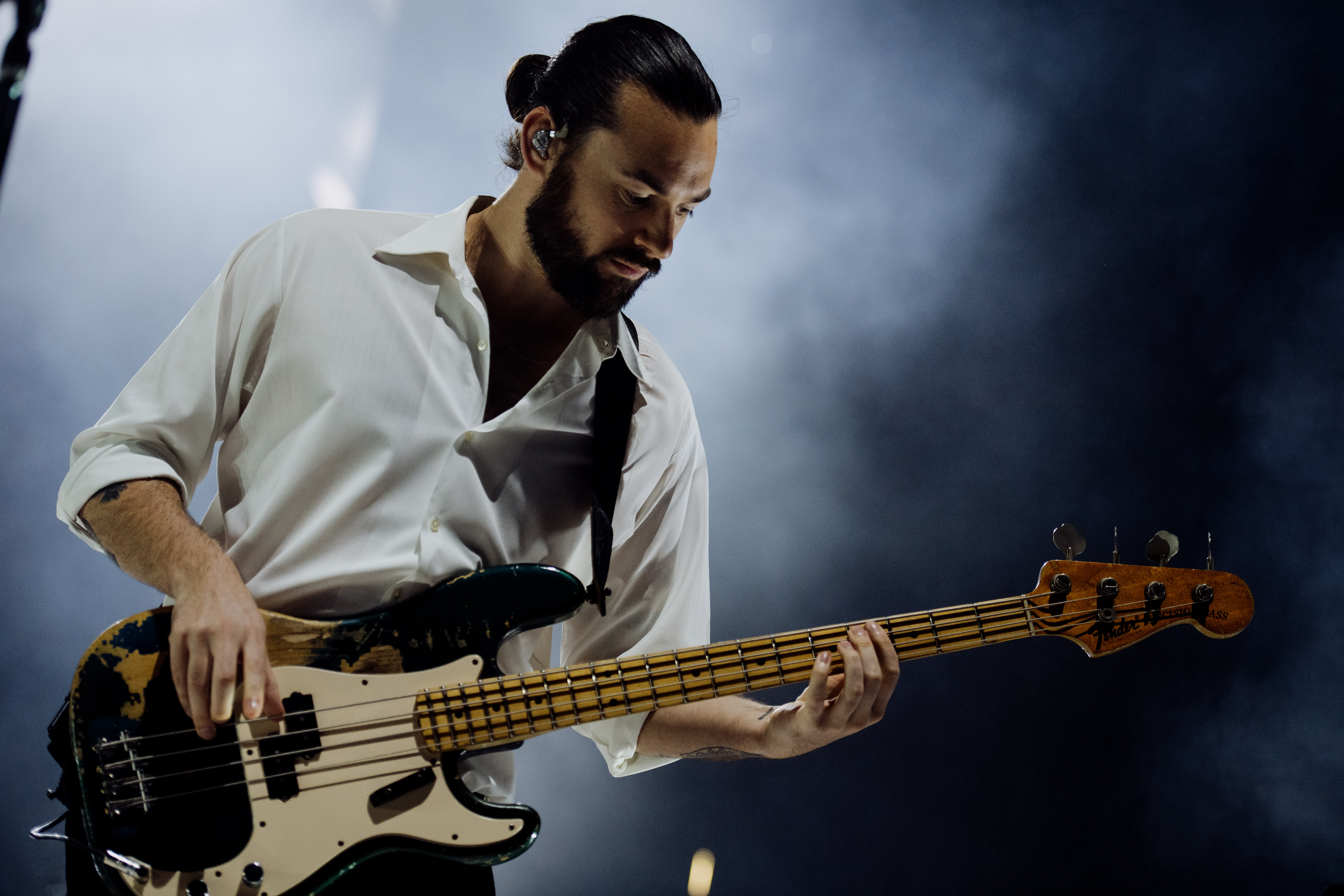 The 1975 also delved into crowd-pleasers such as Robbers, Somebody Else and Love It If We Made It, with Healy at the helm of the chaos and a flurry of strobe lights shadowing the band. Photo / Supplied