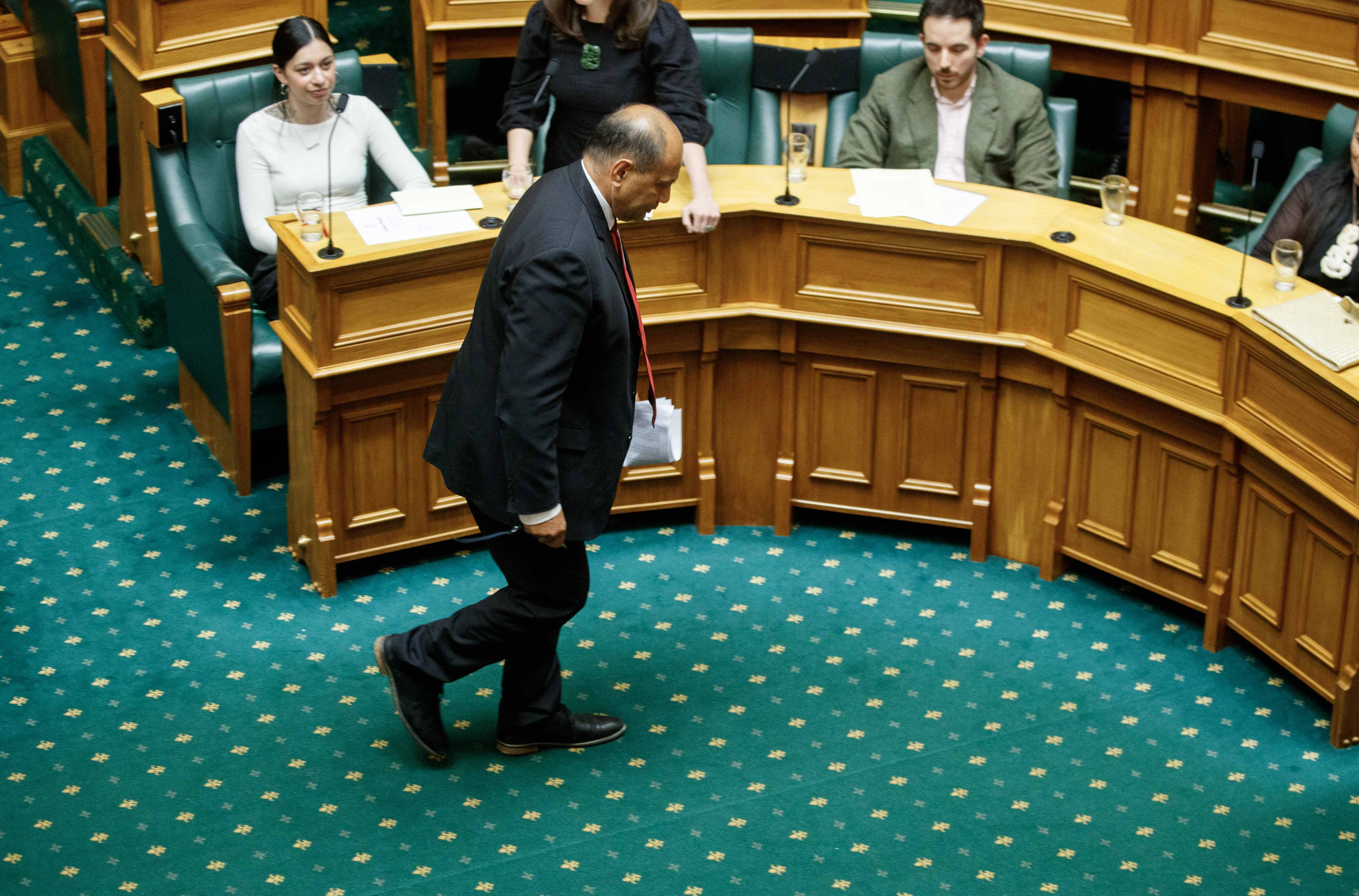 Labour’s Willie Jackson told to leave the House after calling David Seymour a ‘liar’ as debate over Treaty Principles Bill rages on November 14, 2024. Photo / Mark Mitchell