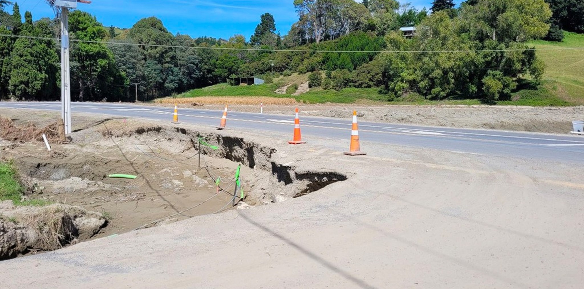 Hankin said that while the road was safe to drive, there were still several damaged sites along the route and motorists should prepare for lower speeds and delays in several places. Photo / NZTA