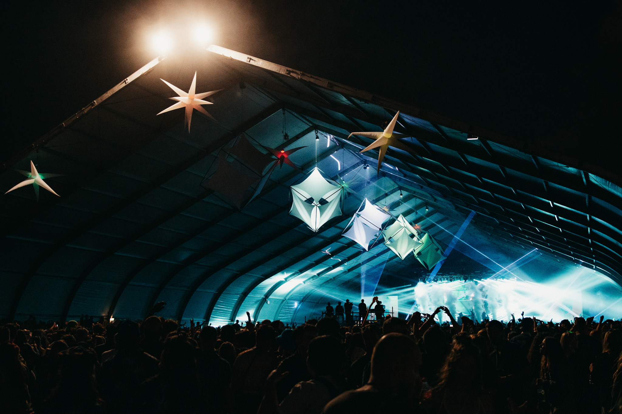 The Hanger stage at Electric Avenue 2023. Photo / Supplied