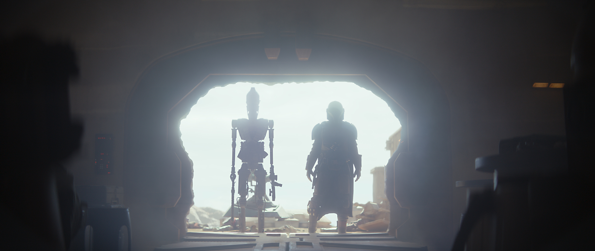IG-11 (Taika Waititi) and The Mandalorian (Pero Pascal). Photo / Lucasfilm Ltd. 