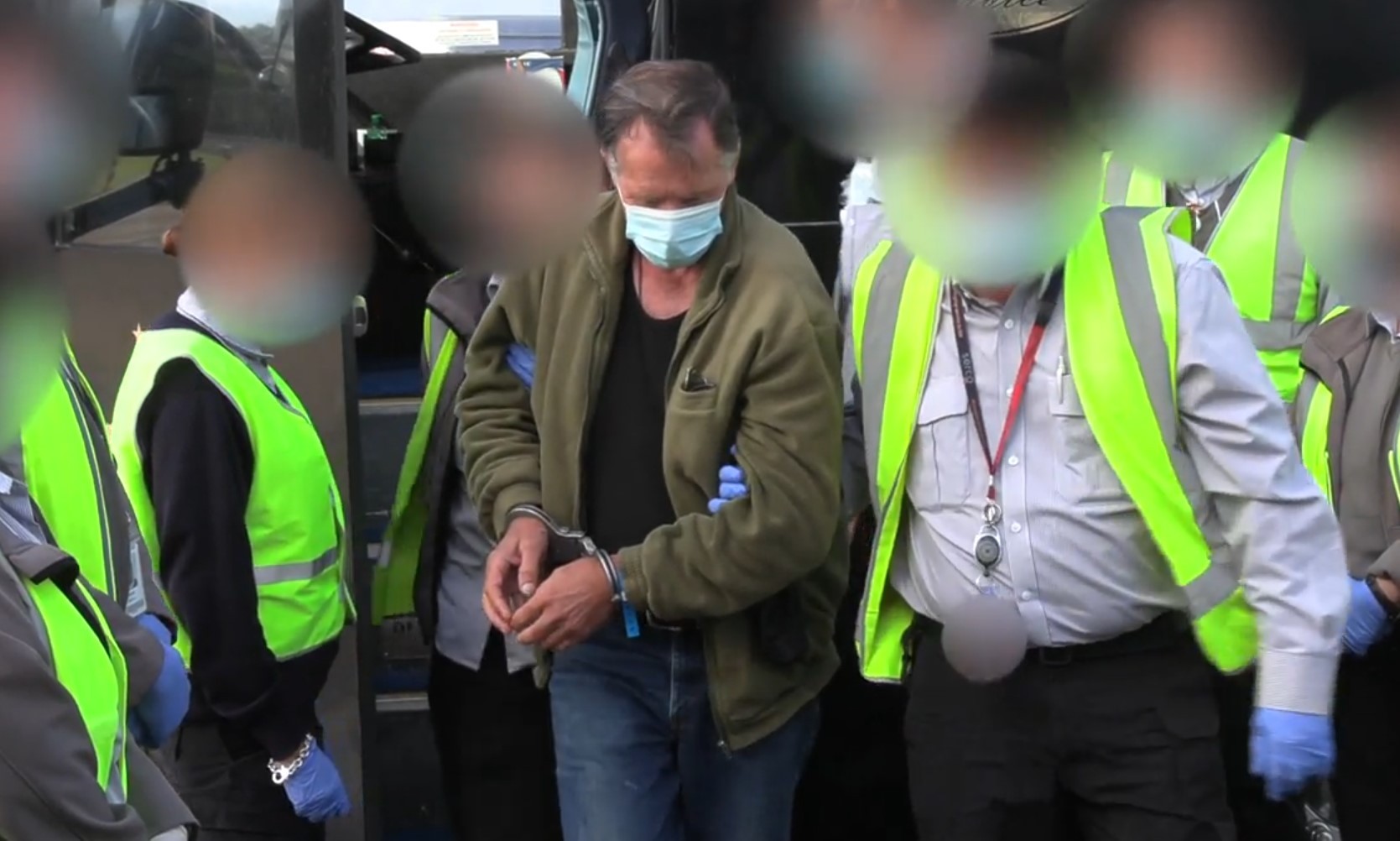 One of the New Zealand citizens captured in video shot by Australian Border Force and supplied to Channel 9. Photo / Supplied