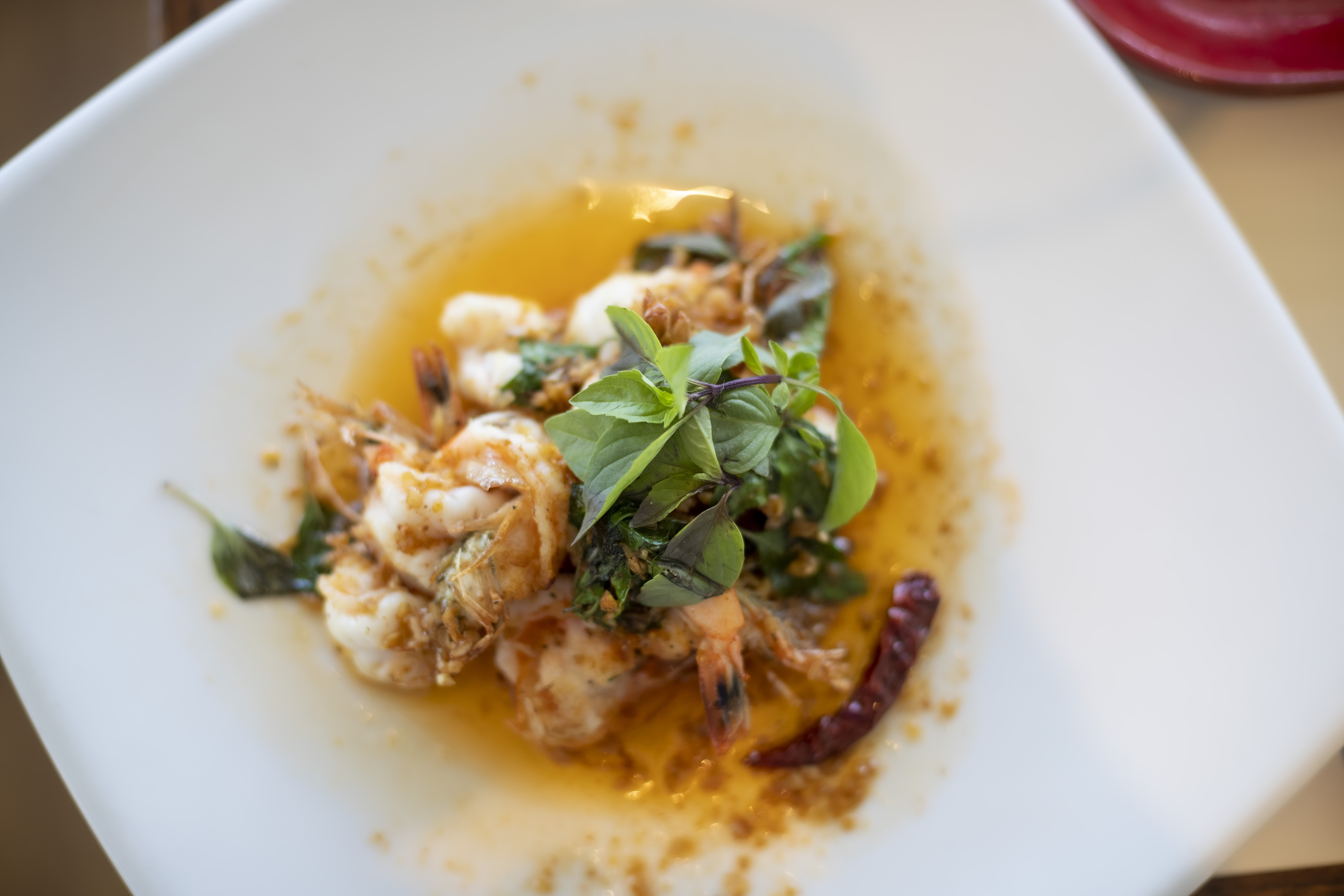 Pazun jaw, Burmese sauteed prawns. Photo / Michael Craig