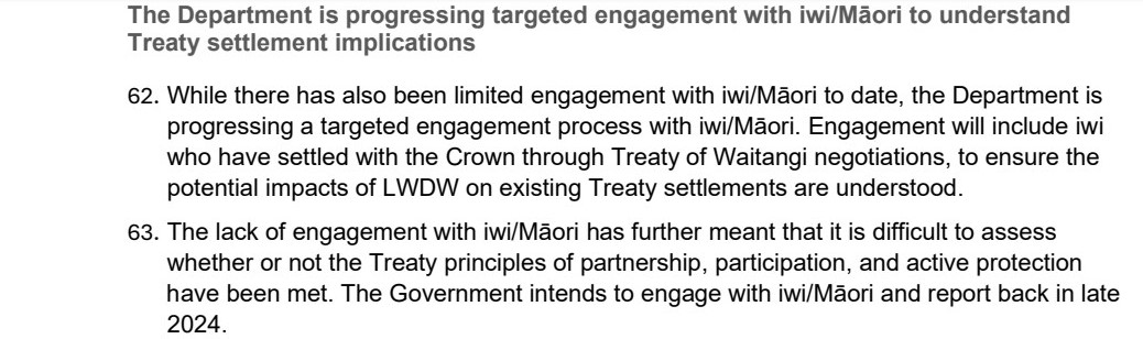 A regulatory impact statement shows engagement has been 