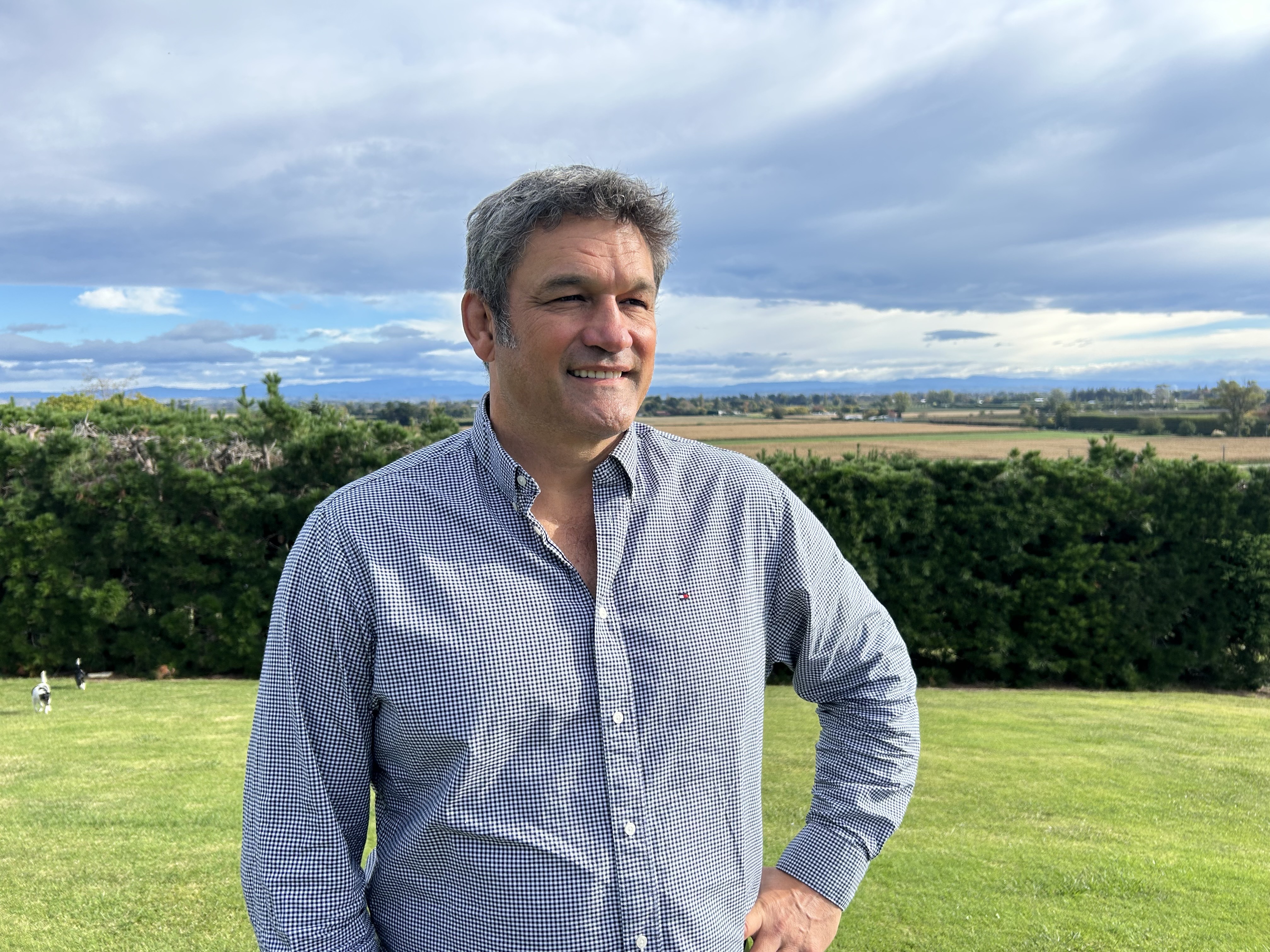Former All Black Taine Randell will be contesting the Tukituki electorate for NZ First this election. Photo / Adam Pearse