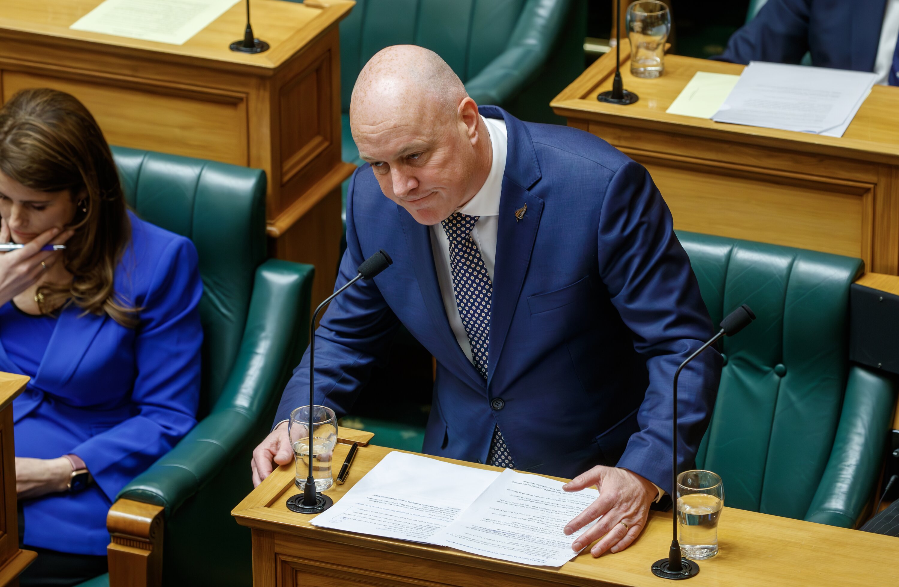 Prime minister Christopher Luxon during Question Time in Parliament, Wellington. 07 December, 2023. New Zealand Herald photograph by Mark Mitchell