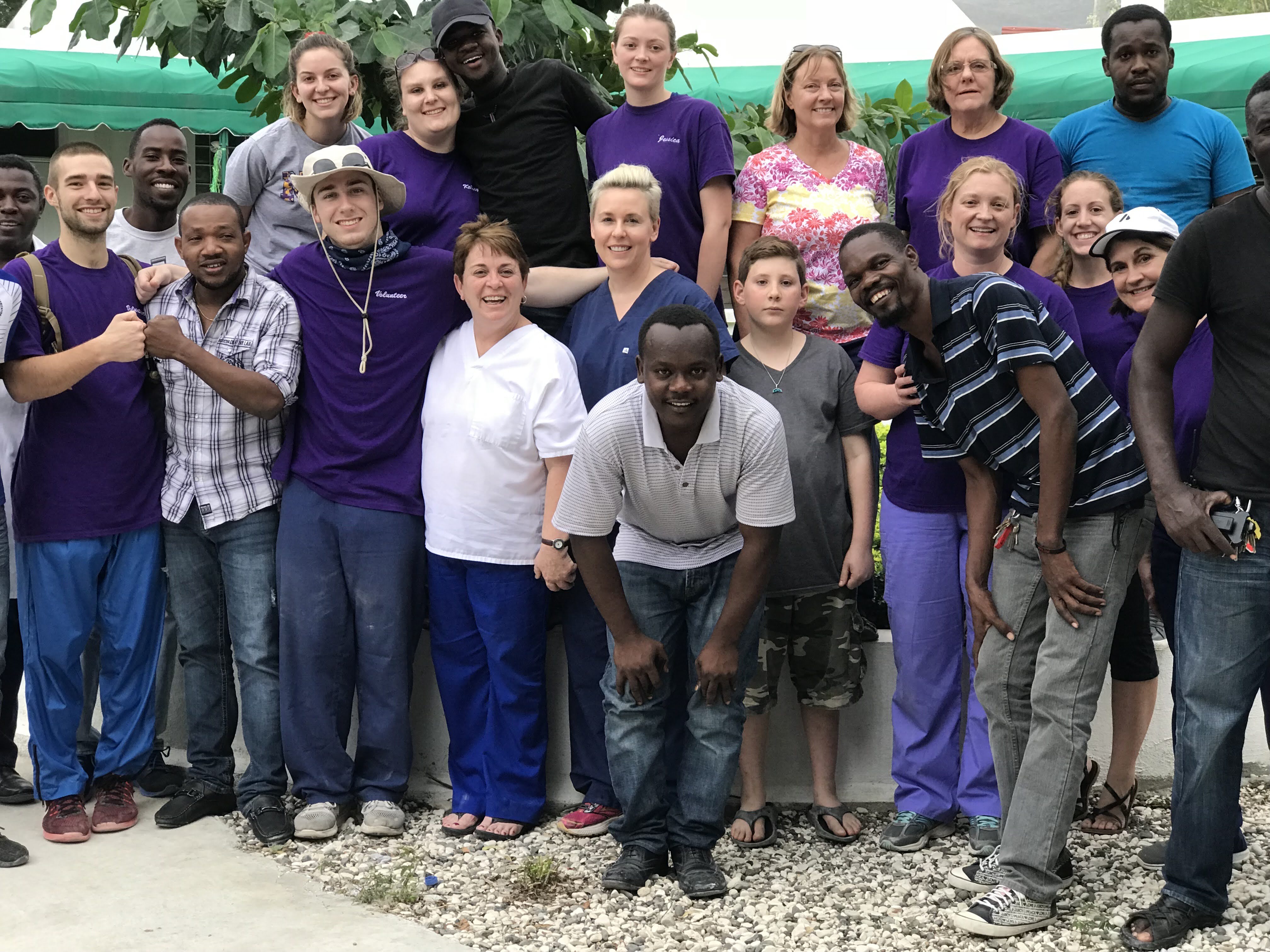 Dr Amanda Rosenberg (centre), an emergency medicine specialist at Auckland City Hospital, on a humanitarian trip to Haiti.