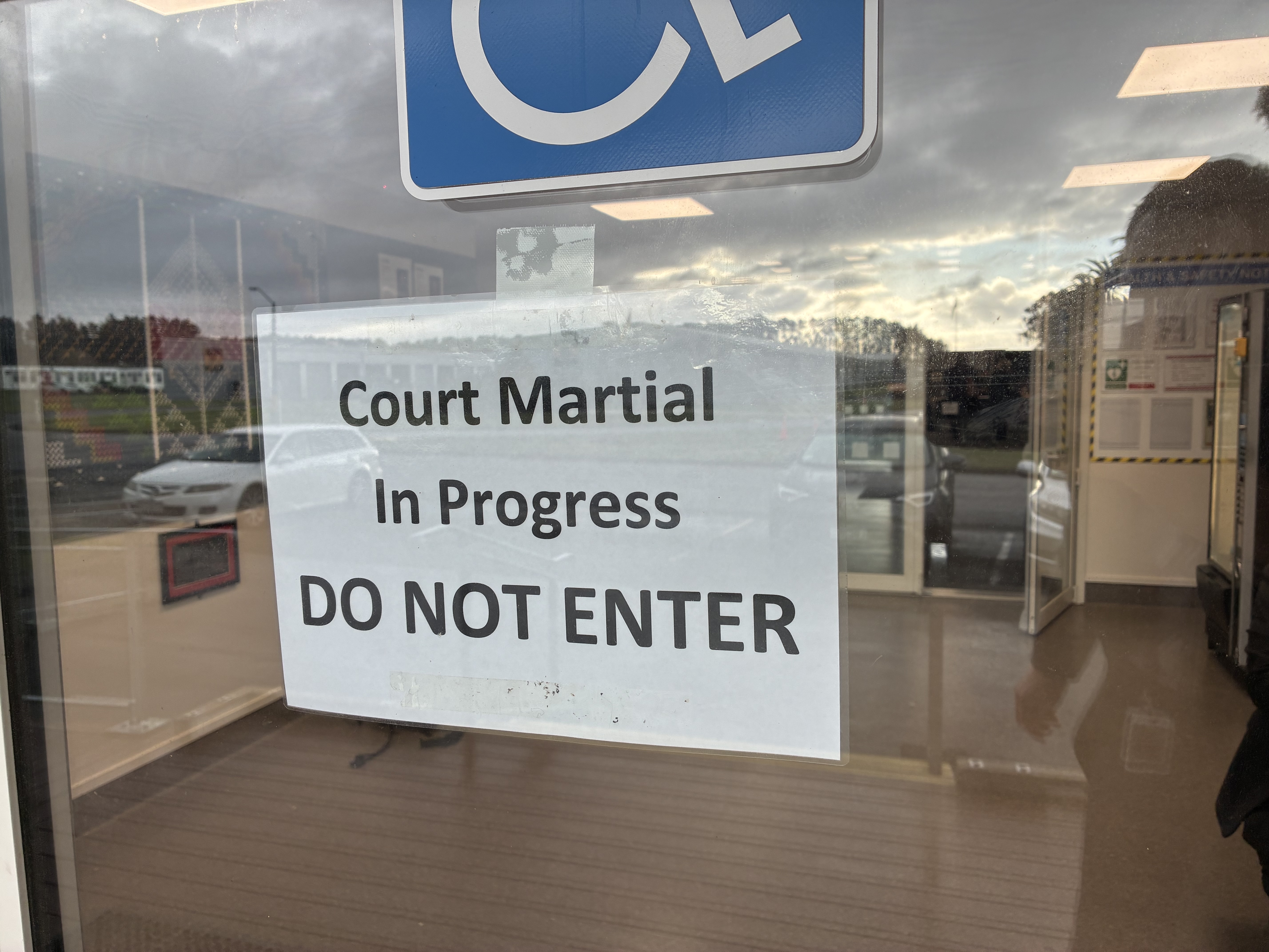 A court martial began at the Linton Military Camp today. Photo / Jeremy Wilkinson