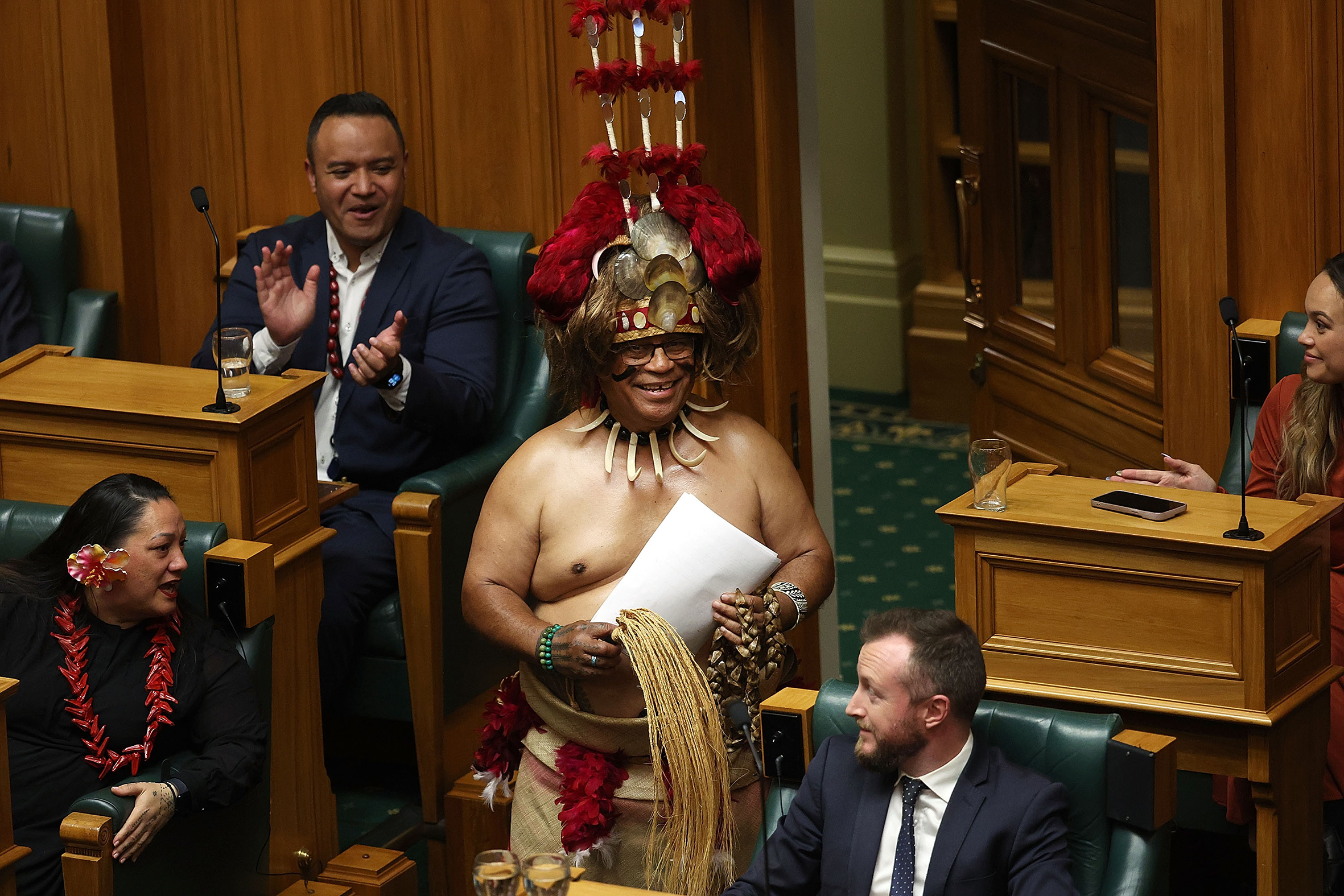 Former Minister for Pacific Peoples and Māngere MP Aupito William Sio gives his valedictory speech at Parliament in August. Photo / Marty Melville