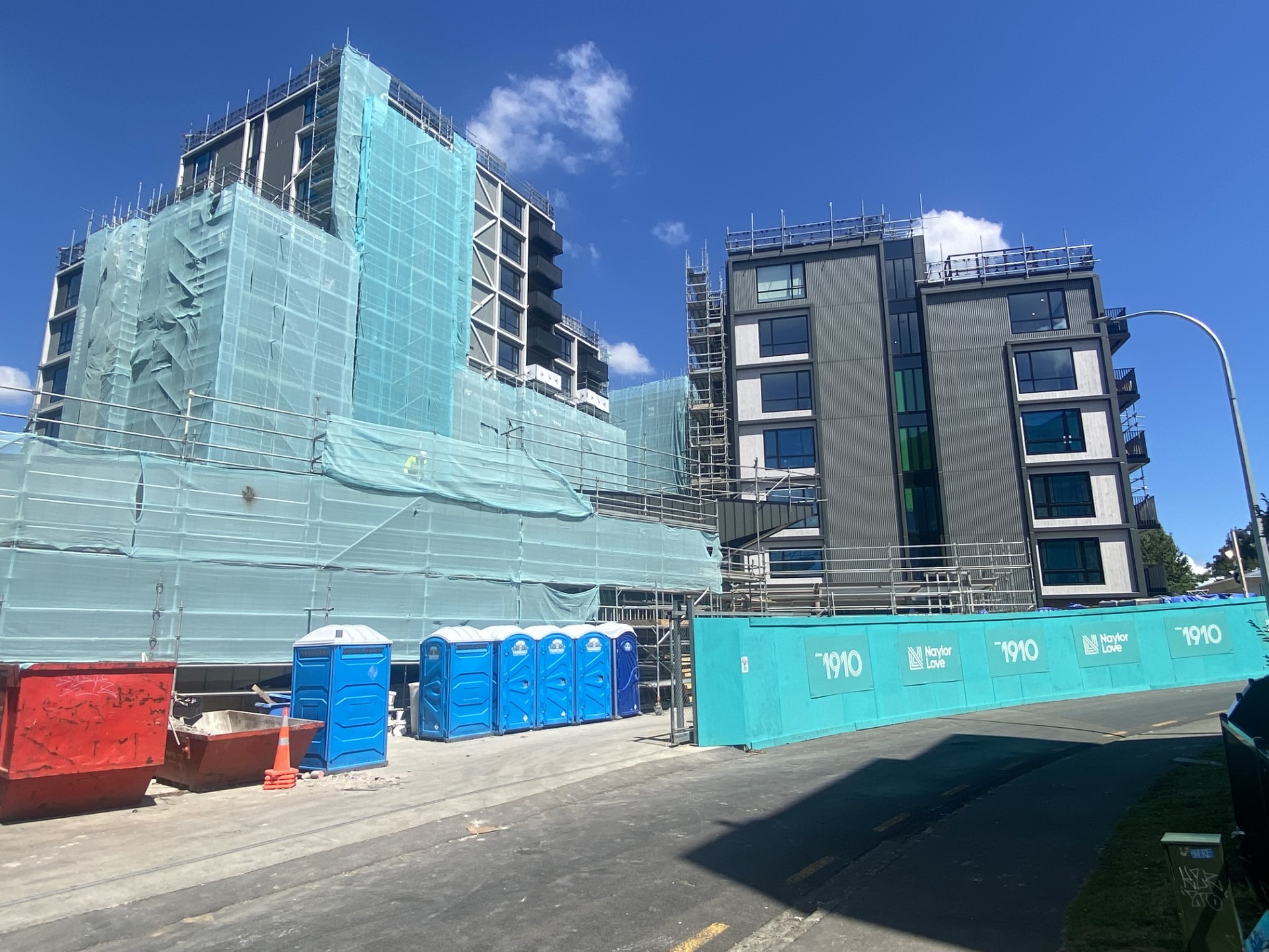 How the new Resido apartments beside Sylvia Park looked on February 28. Photo / Kiwi Property