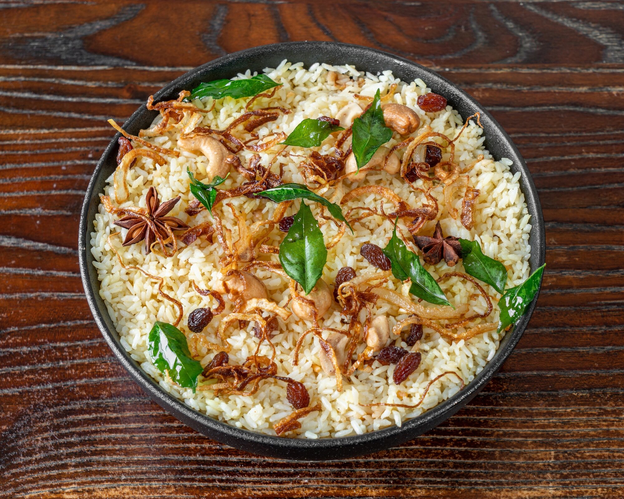The spicy hot and fragrant chicken biryani from Kodur's Kitchen, Kingsland.