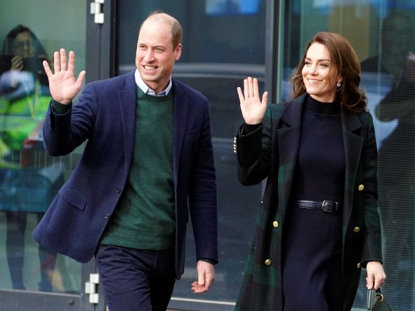Britain's Prince William and Kate, Princess of Wales. Photo / AP