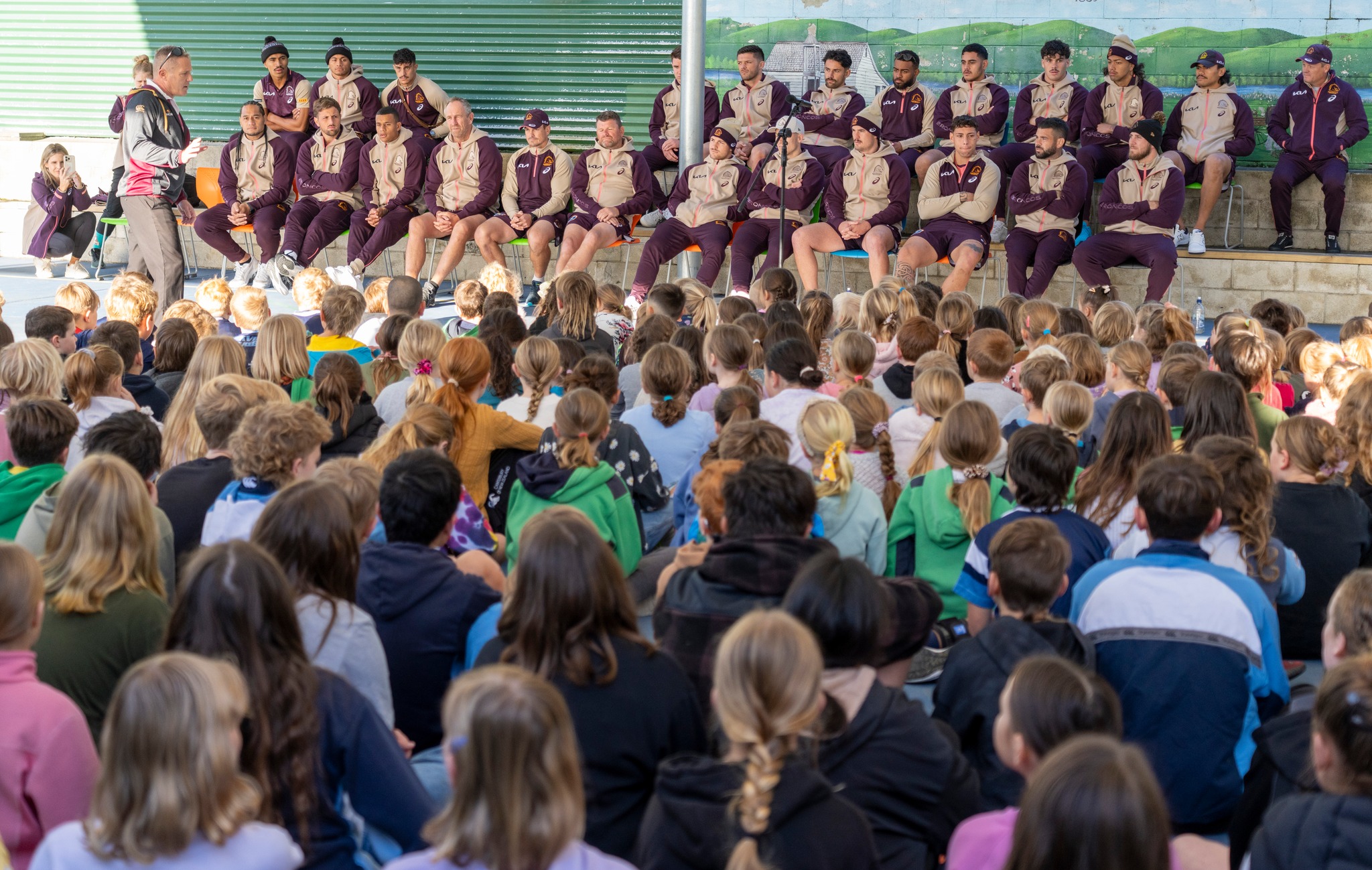 Brisbane Broncos on their way to McLean Park - NZ Herald