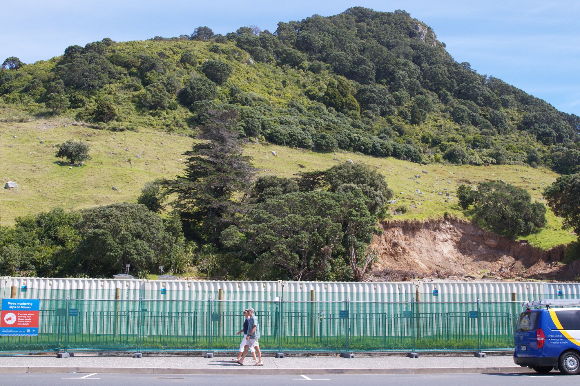 The hot pools and campground remain closed after being hit by January's deadly Mauao landslide. Photo / Kelly O'Hara