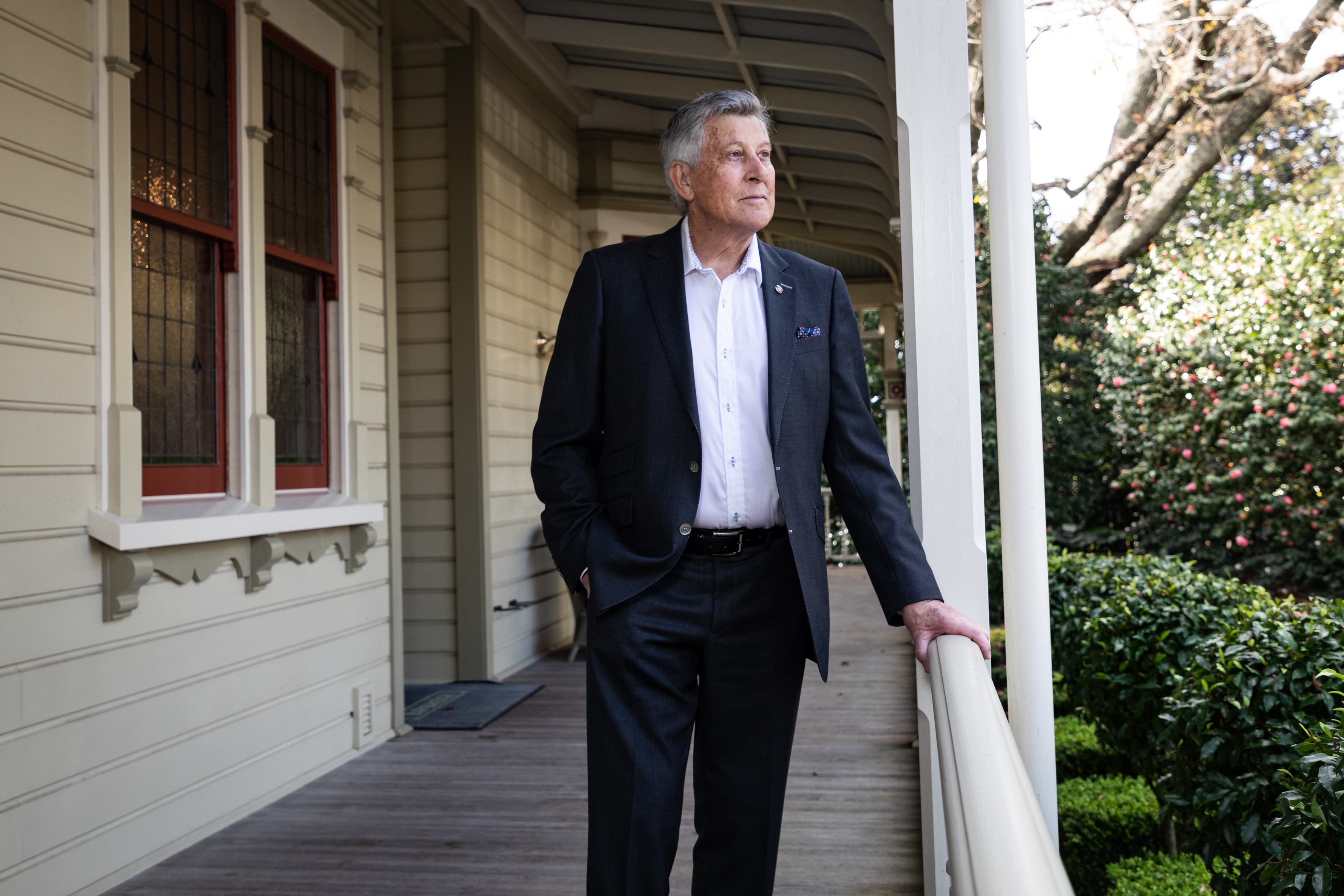 Sir Paul Adams at his home. Photo / Alex Cairns