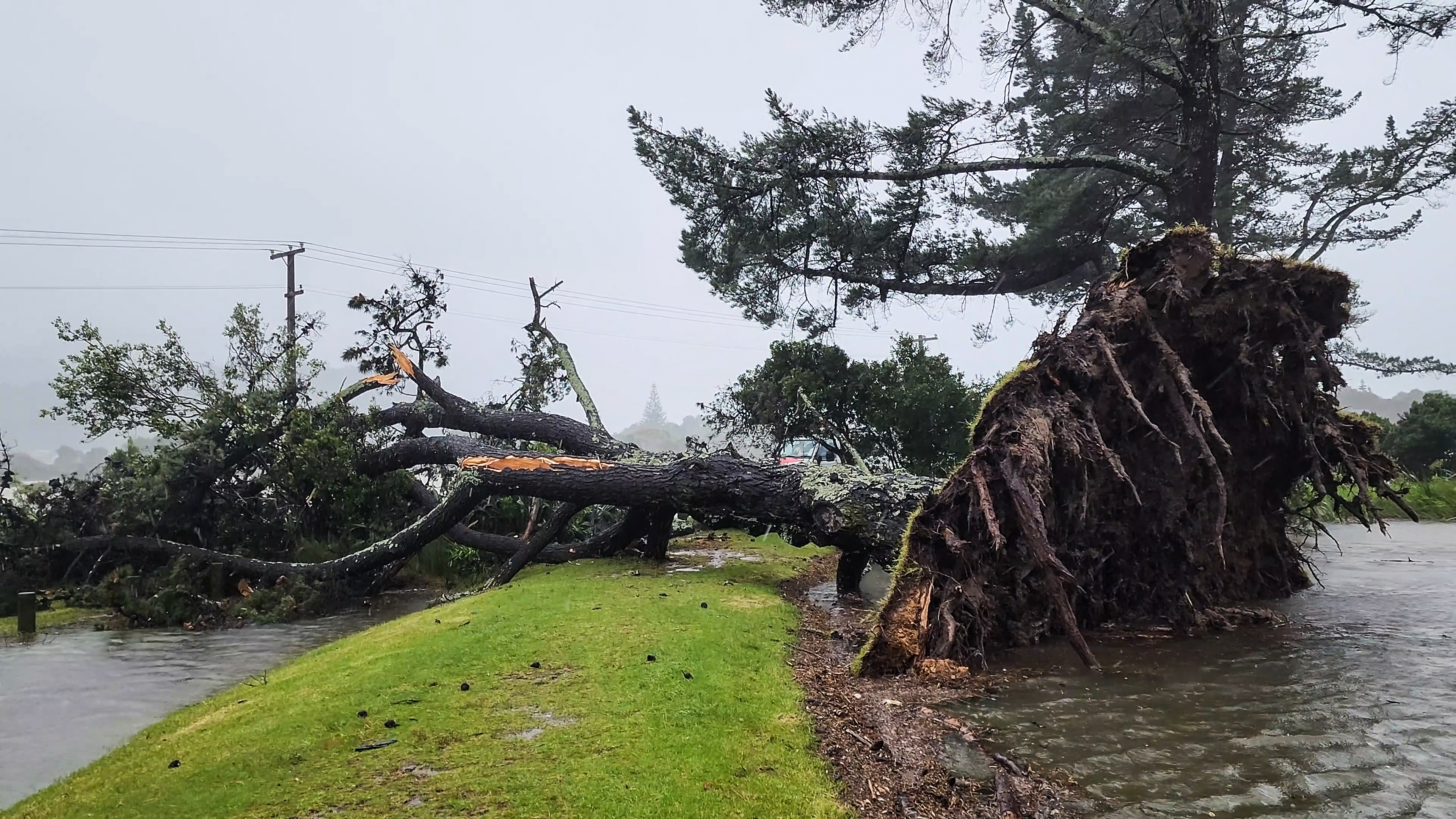 Flooding at Tairua on the Coromandel Peninsula. Photo / Matthew Davison