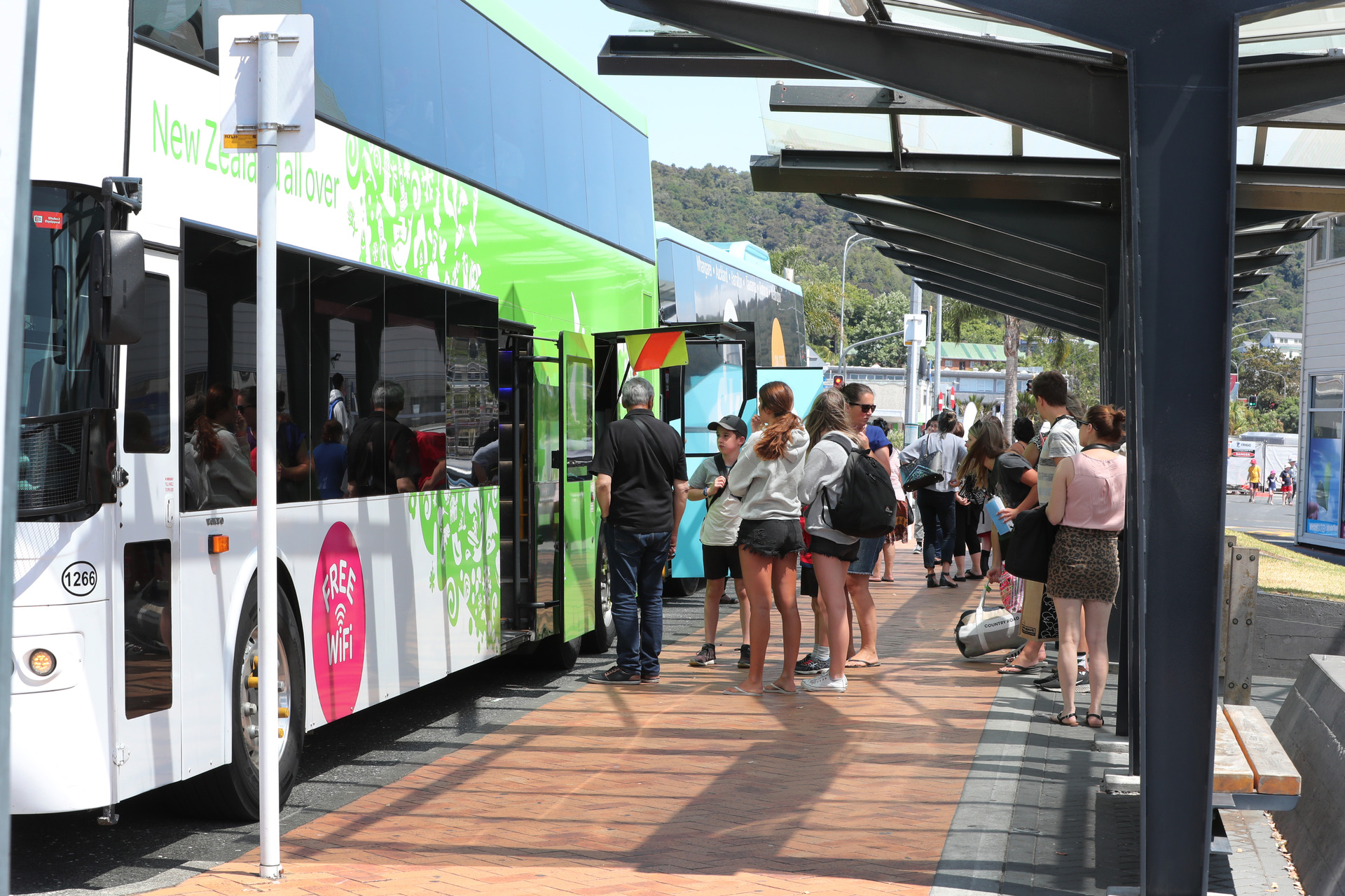 There are currently to bus stops at the Town Basin hubs - council hopes to extend it to six to eight.