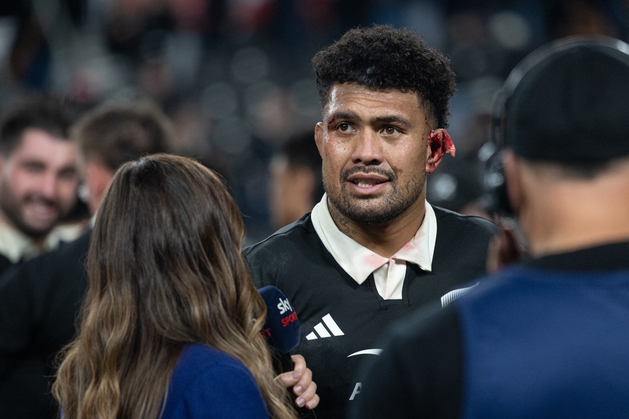 All Blacks captain Ardie Savea after the 34-32 win against France in the Nations Championship at Christchurch. Photo / Anna Heath. 