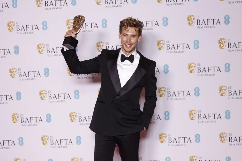 Austin Butler, winner of the leading actor award for 