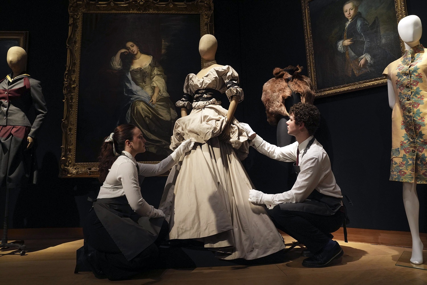 On display as part of the 'Vivienne Westwood The Personal Collection' this gown is estimated to sell for between $10,000 and $16,500. Photo / AP