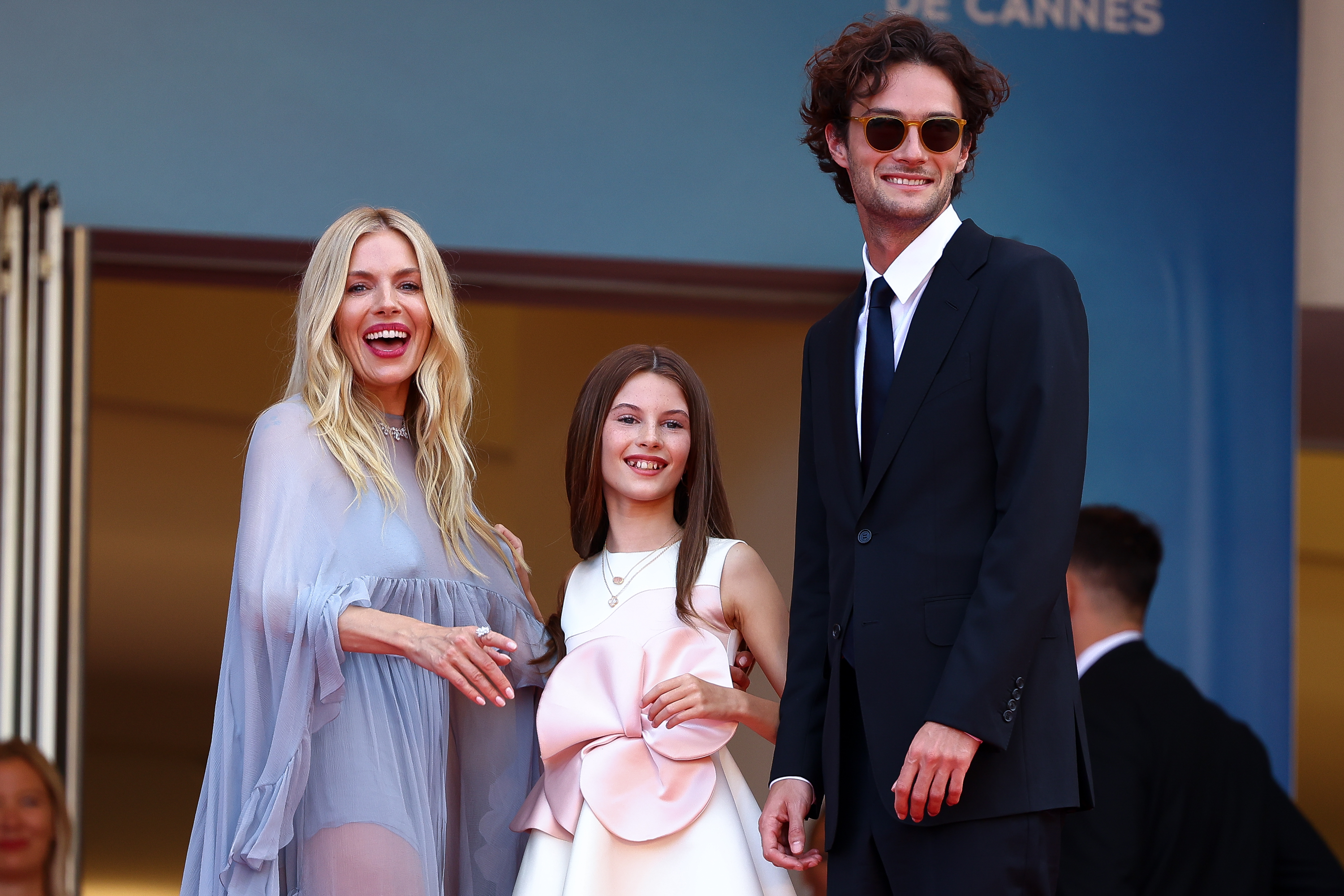Sienna Miller, Marlowe Sturridge and Oli Green attend the 