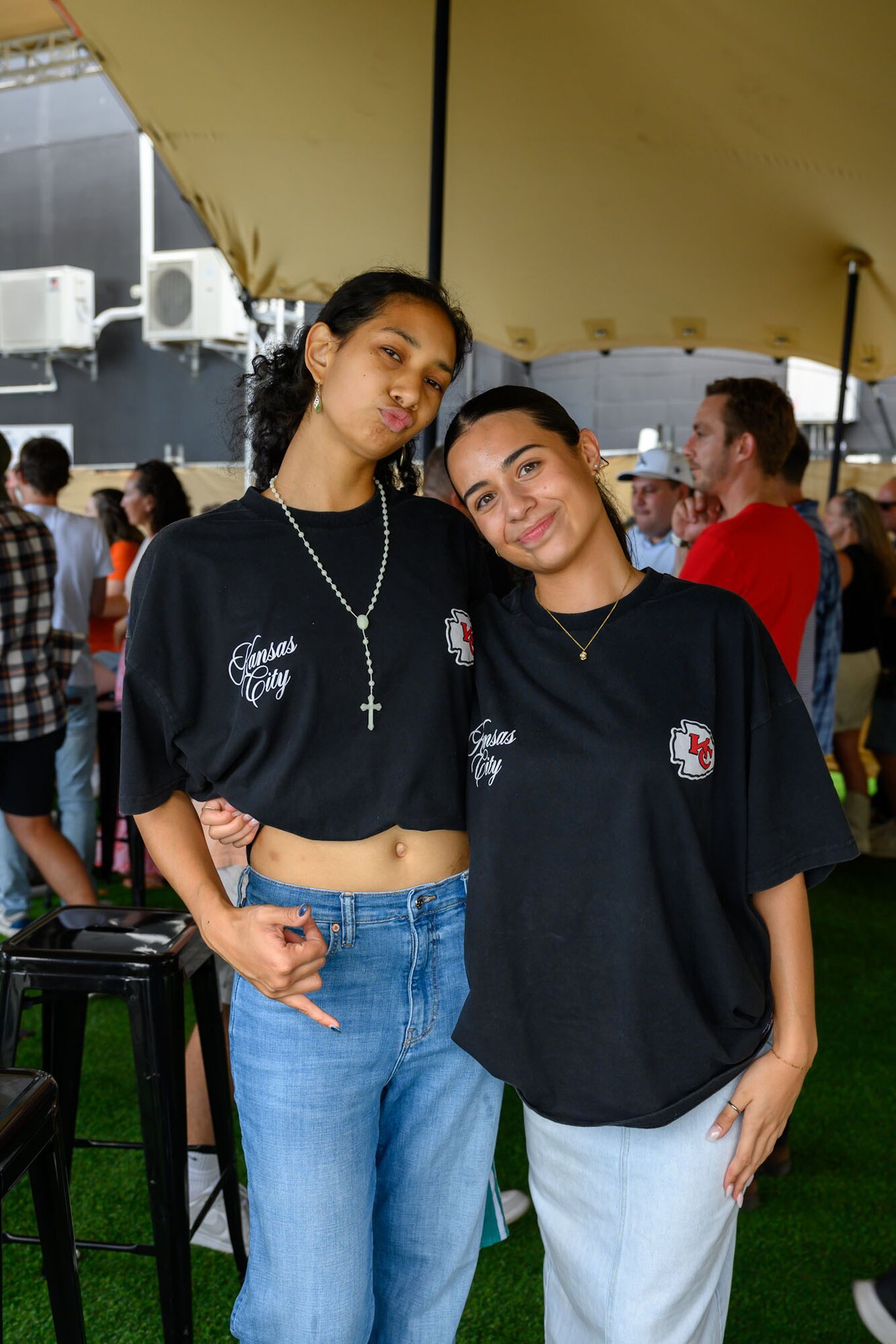 Selenia Thompson and Tayla Gray. Photo / Kennedy Anderson
