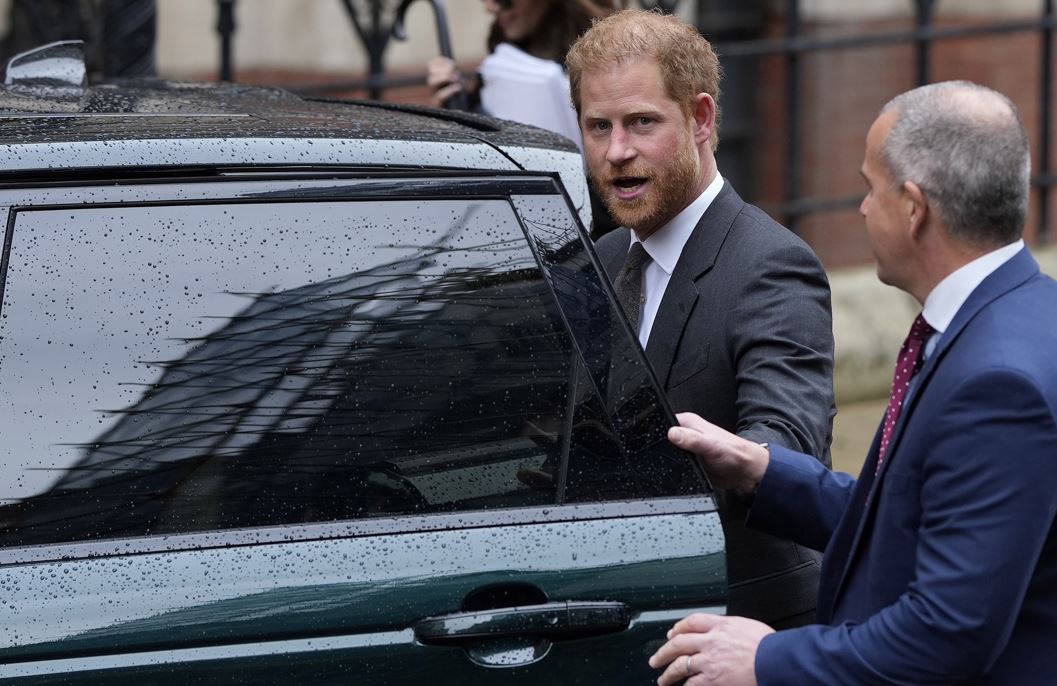 Britain's Prince Harry leaves the Royal Courts Of Justice in London, Tuesday, March 28, 2023. Photo / AP
