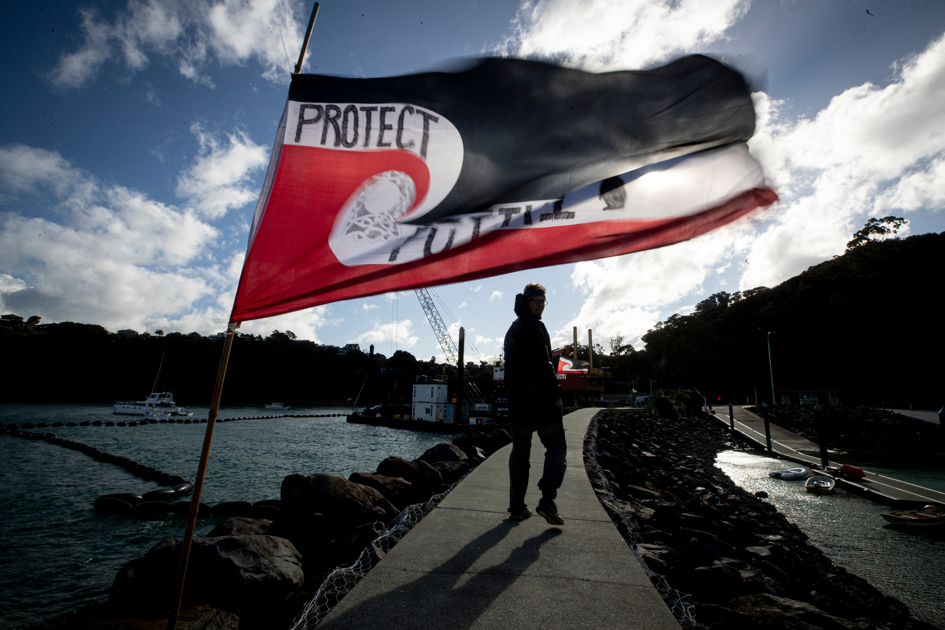 Pūtiki Bay last winter became a violent battleground. Photo / Dean Purcell