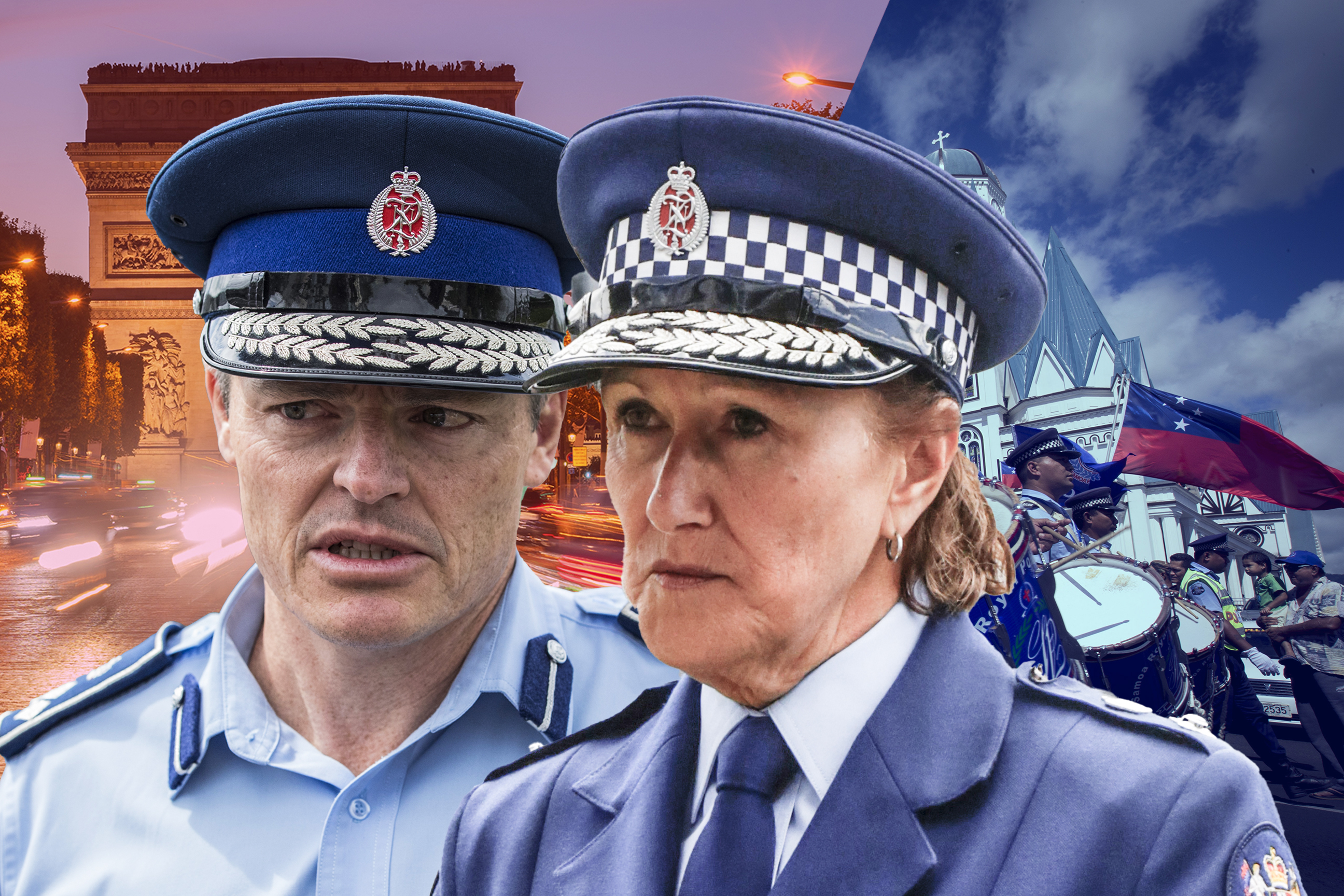 Assistant Commissioner Richard Chambers has been appointed to an Interpol job in France, while Assistant Commissioner Sue Schwalger is helping MFAT preparations for the CHOGM conference in Samoa. Photo / NZME