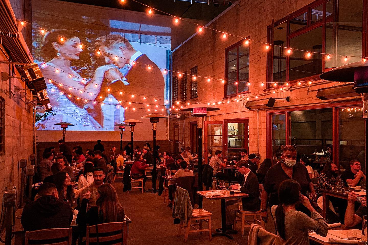 Dine (and watch an independent film) at Foreign Cinema. Photo / Supplied