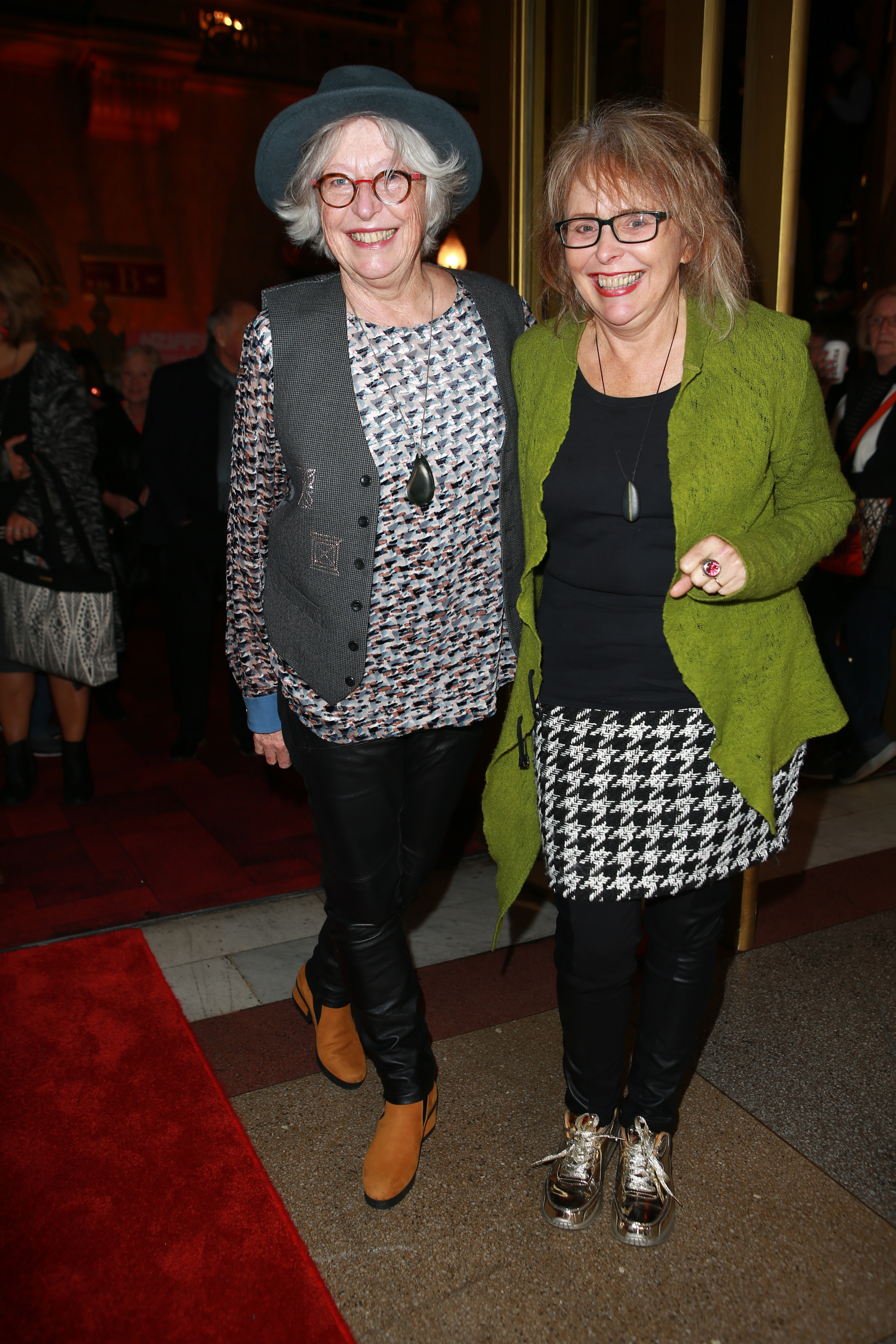 Sisters Gaylene and Jan Preston at the New Zealand premiere of the documentary 'My Year with Helen' in 2017. Photo / Norrie Montgomery