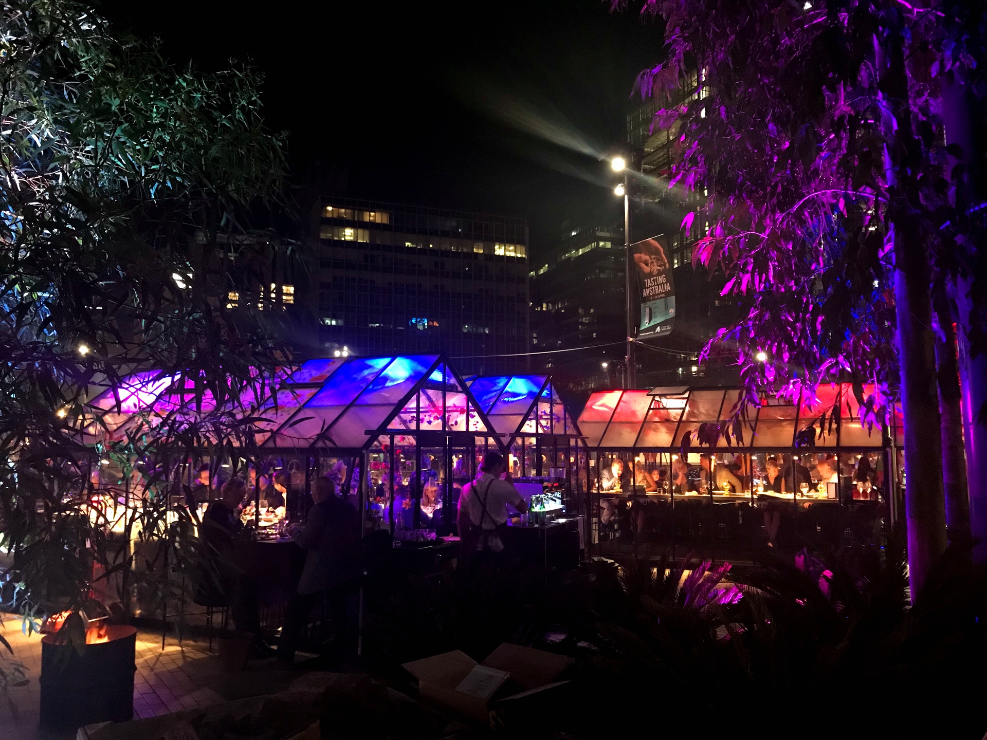 The festival comes alive at night. Photo / Supplied