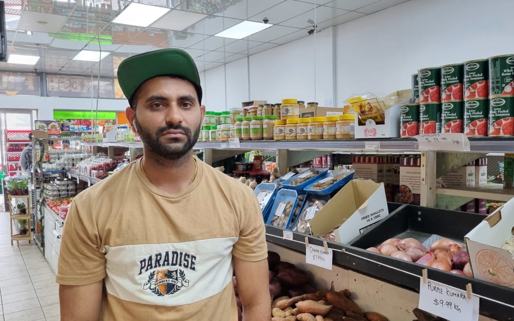 Point Chev Fresh assistant manager Manni Singh. Photo / RNZ / Tom Taylor