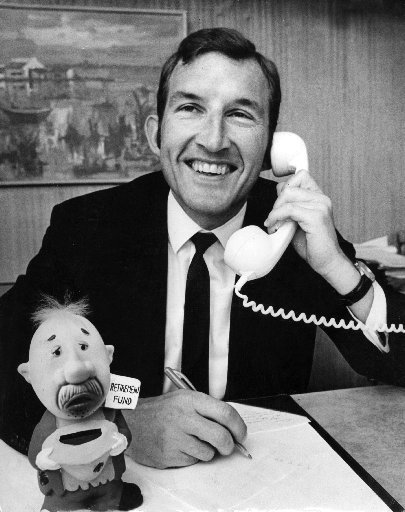 A then up-and-coming businessman Ron Brierley in 1970. Photo / Supplied