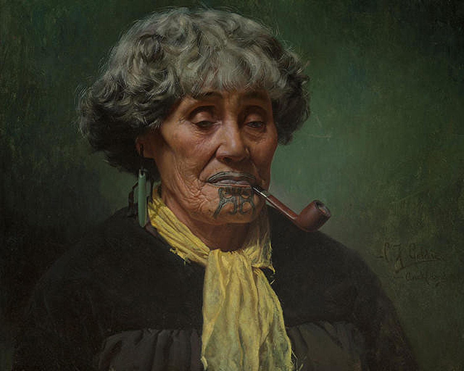 Ina te Papatahi, a Ngapuhi Chieftainess, 1902, Charles Frederick Goldie. Photo / Supplied