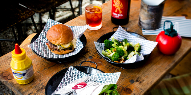 The first Burger Burger opened in 2014. Attempts to franchise the chain, which has just gone into receivership, were unsucessful. Photo / Babiche Martens