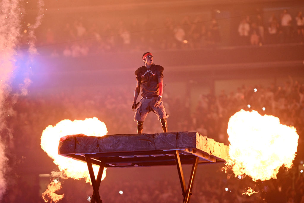 Travis Scott performs during his Circus Maximus Tour onstage in London, England. Photo / Getty Images